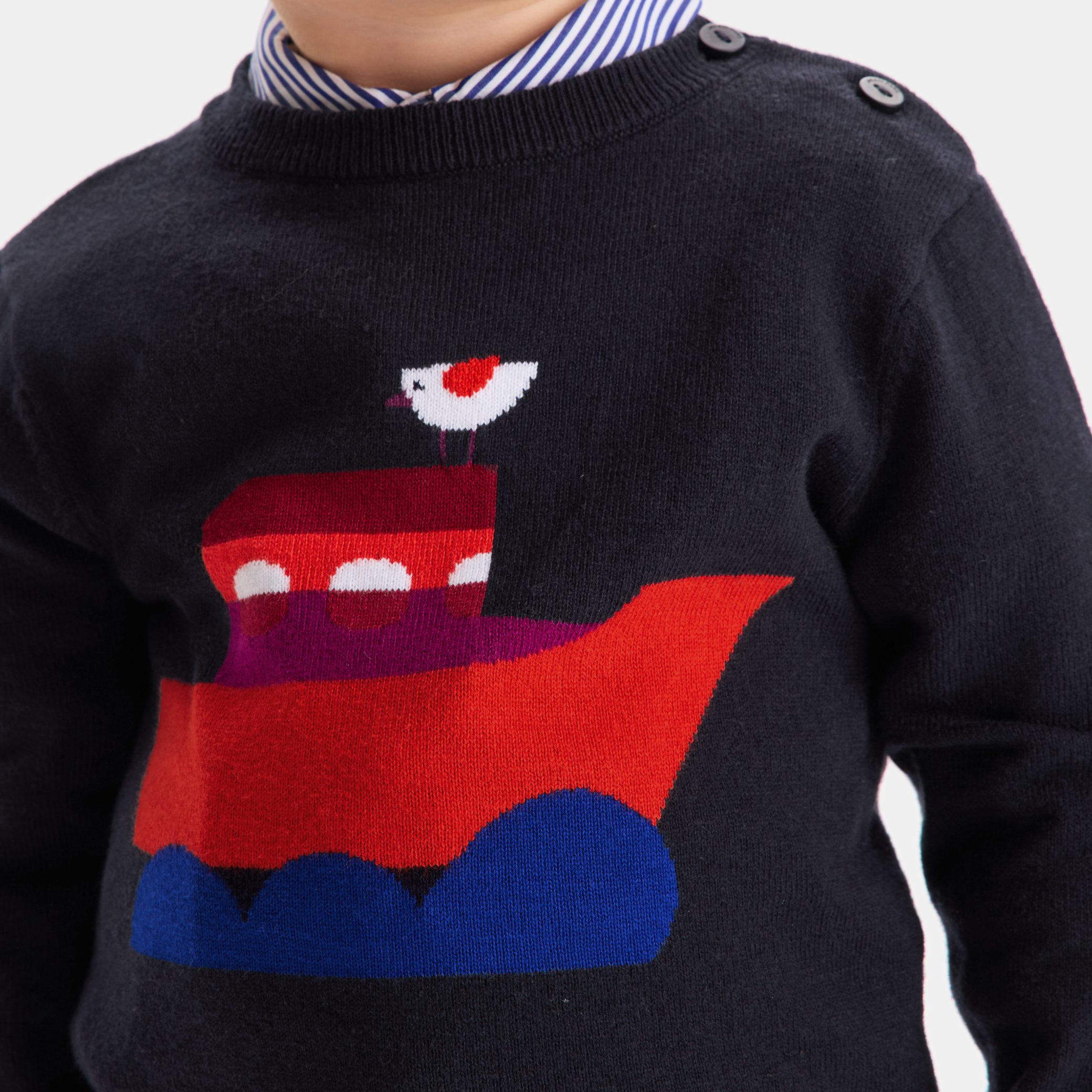 Baby Boy Knitted Sweater - Image 2