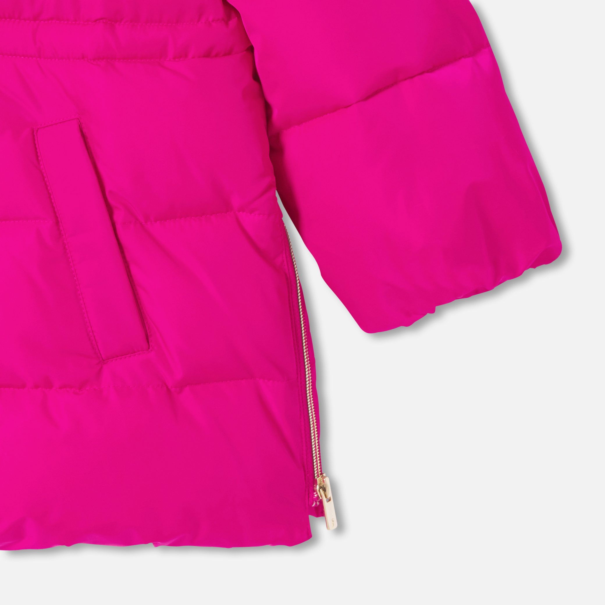 Girl Mid-length Padded Jacket - Image 4