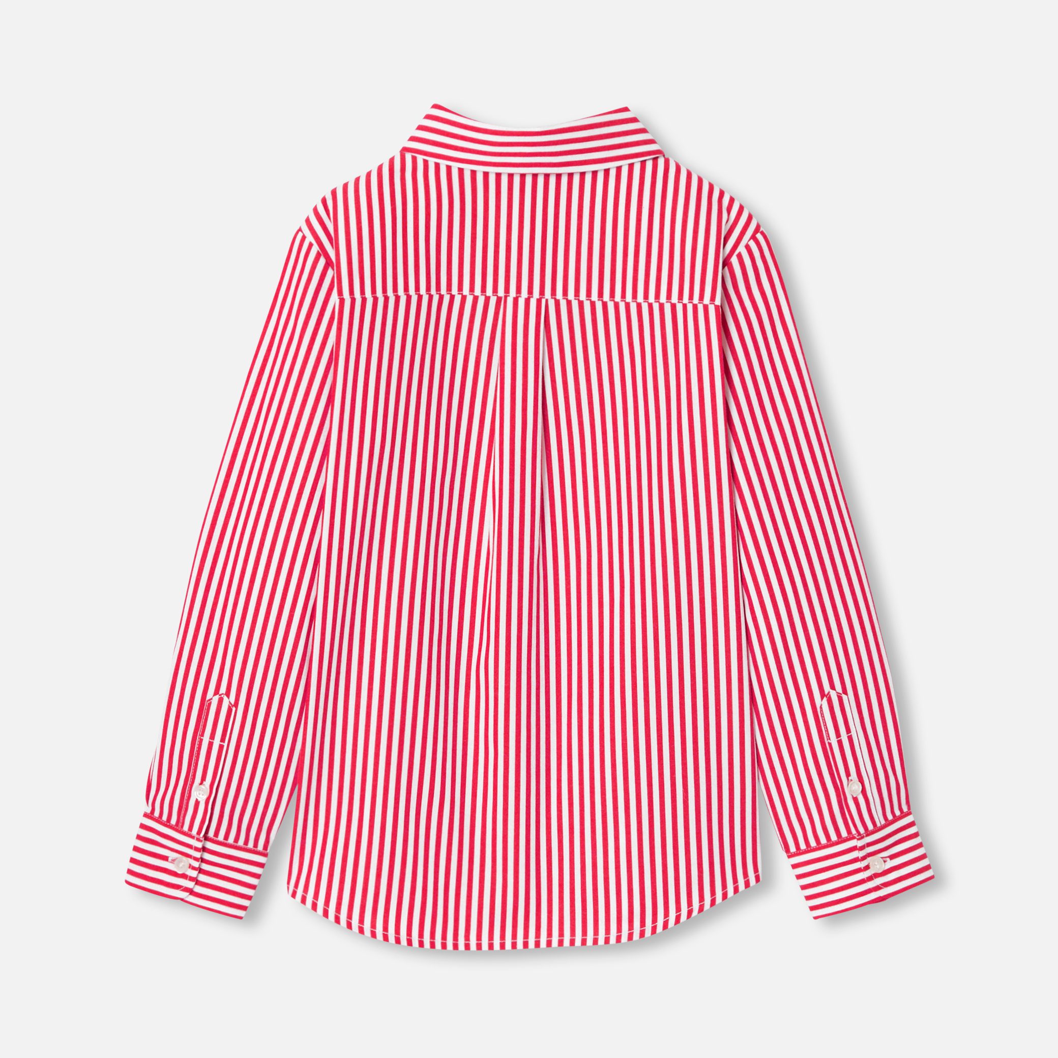 Boy Shirt In Striped Poplin - Image 2