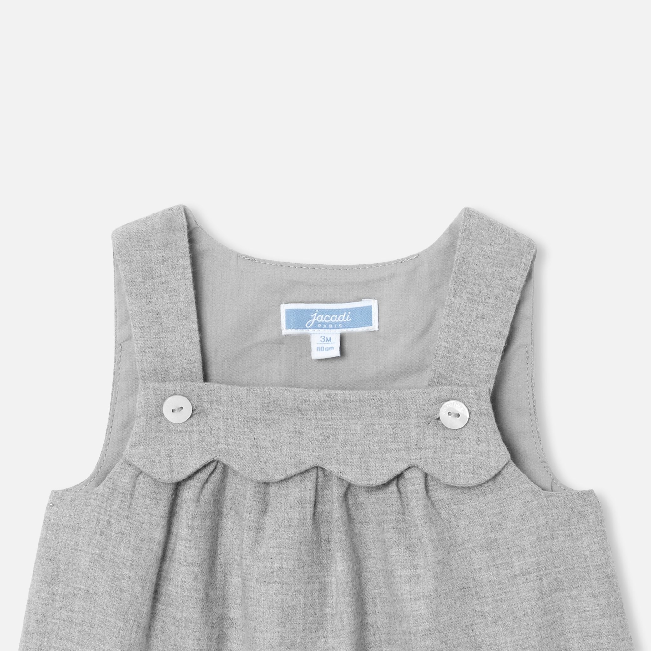 Baby Girl Flannel Pinafore Dress - Image 3