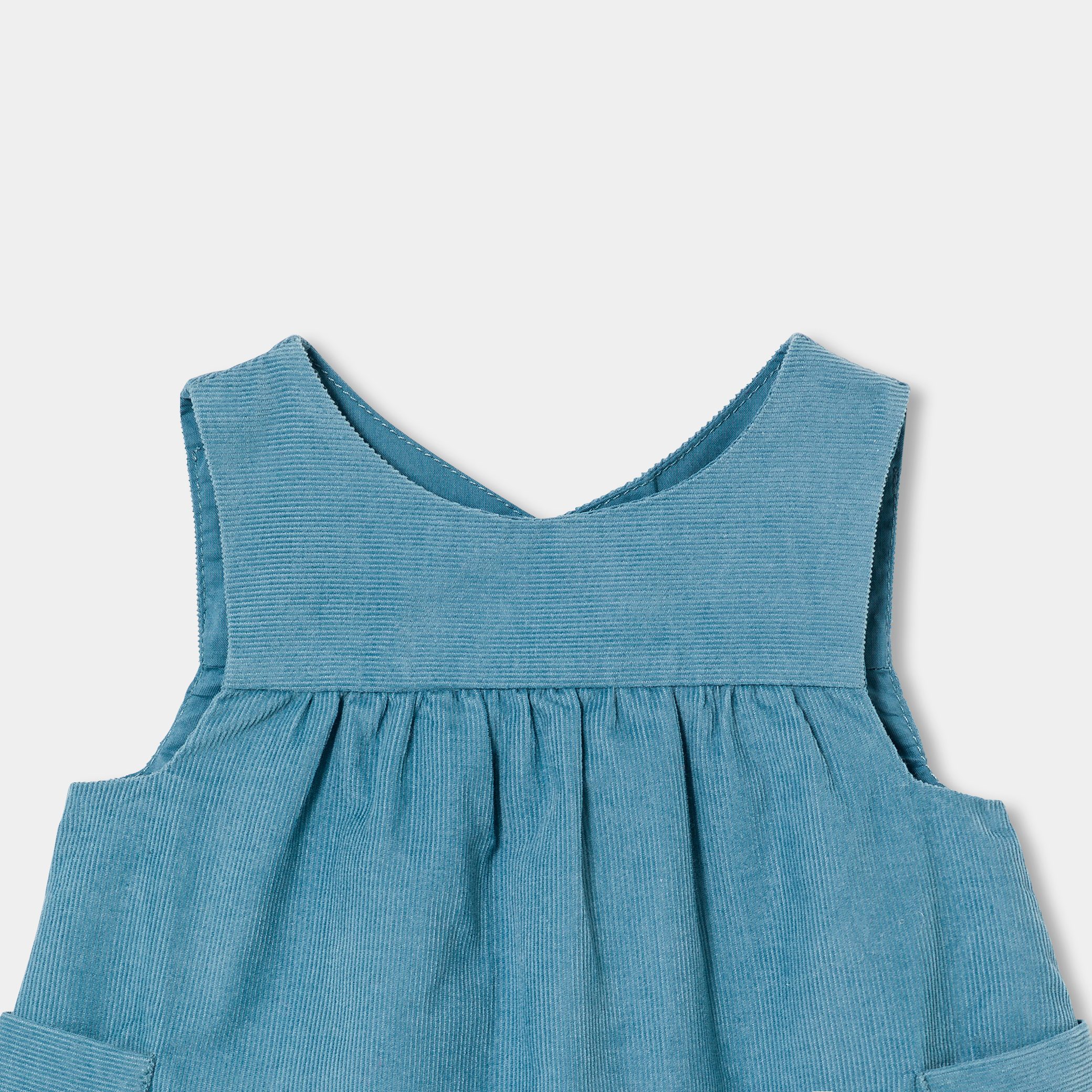 Baby Girl Velvet Pinafore Dress - Image 3