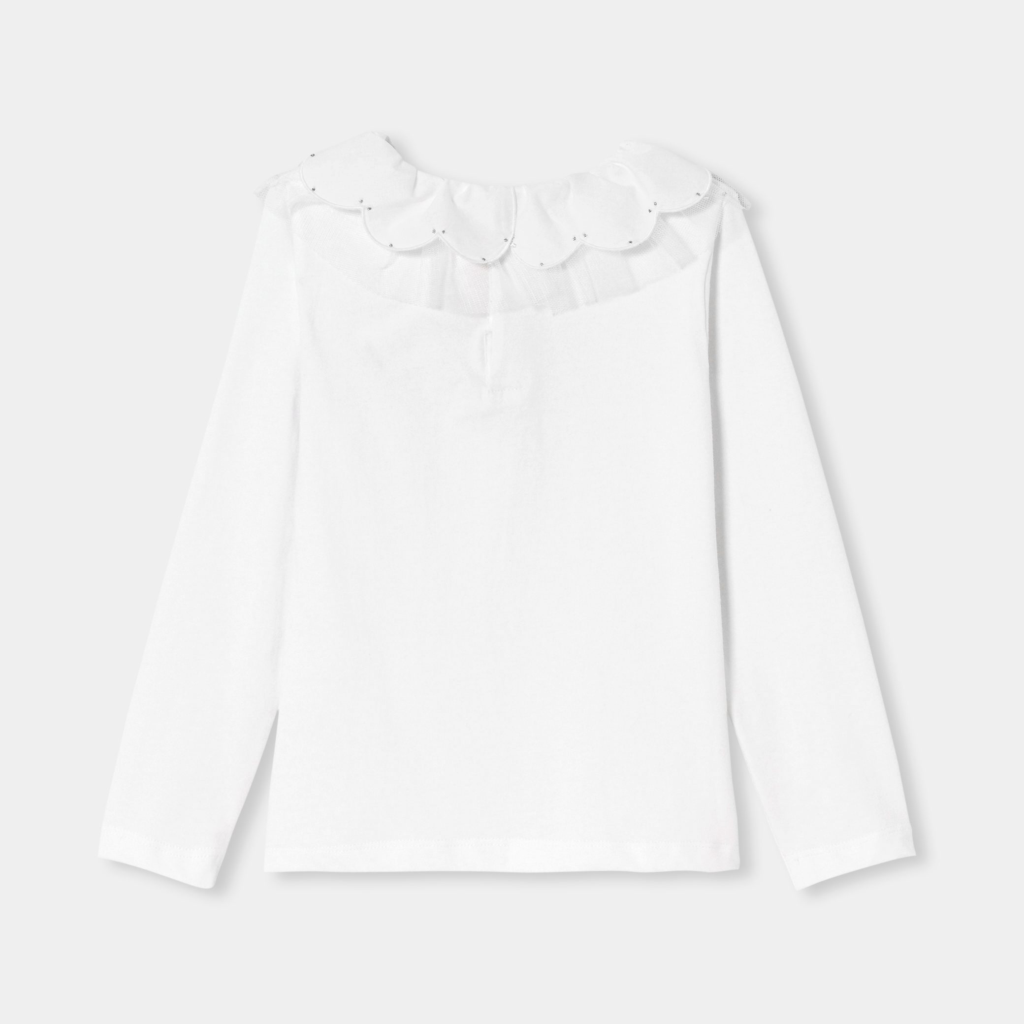 Girl T-shirt With A Collar - Image 2