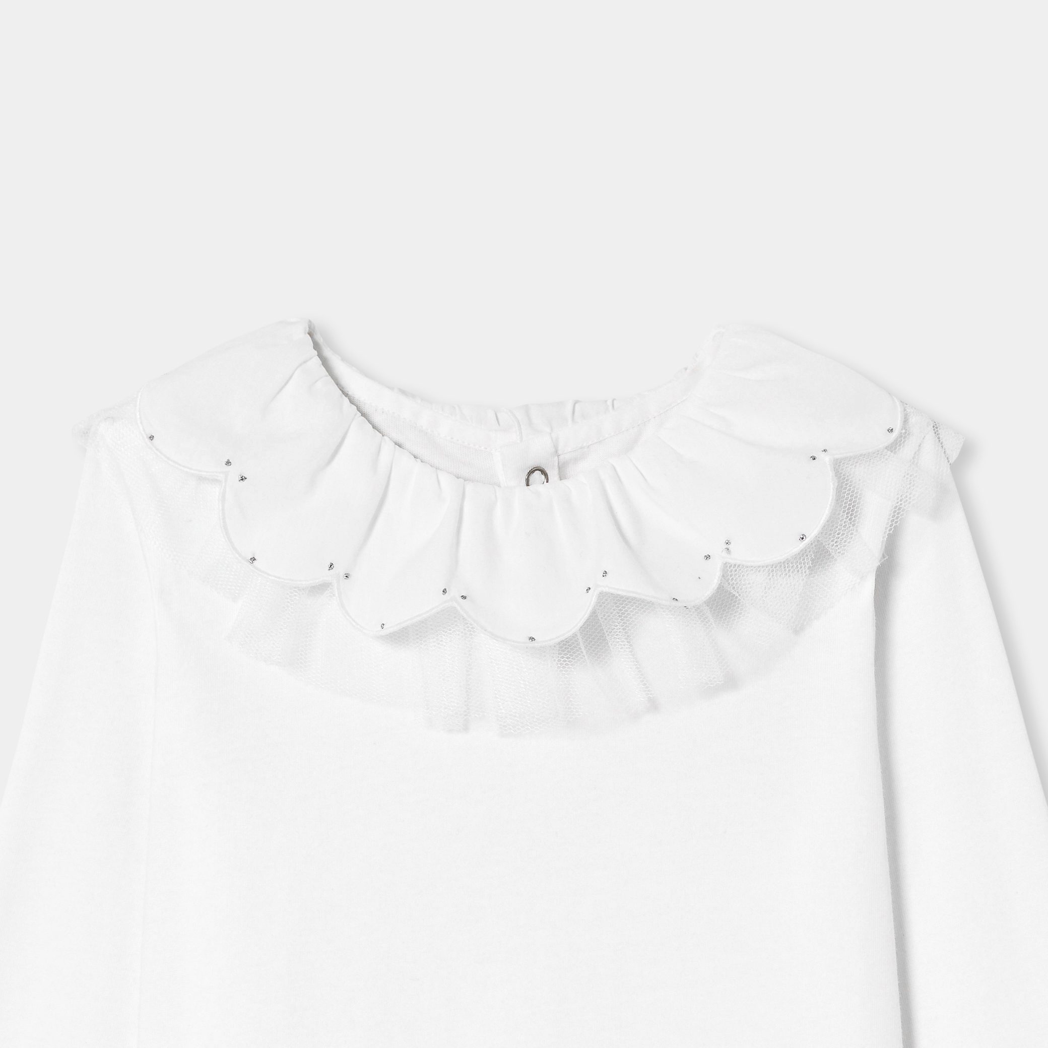 Girl T-shirt With A Collar - Image 3