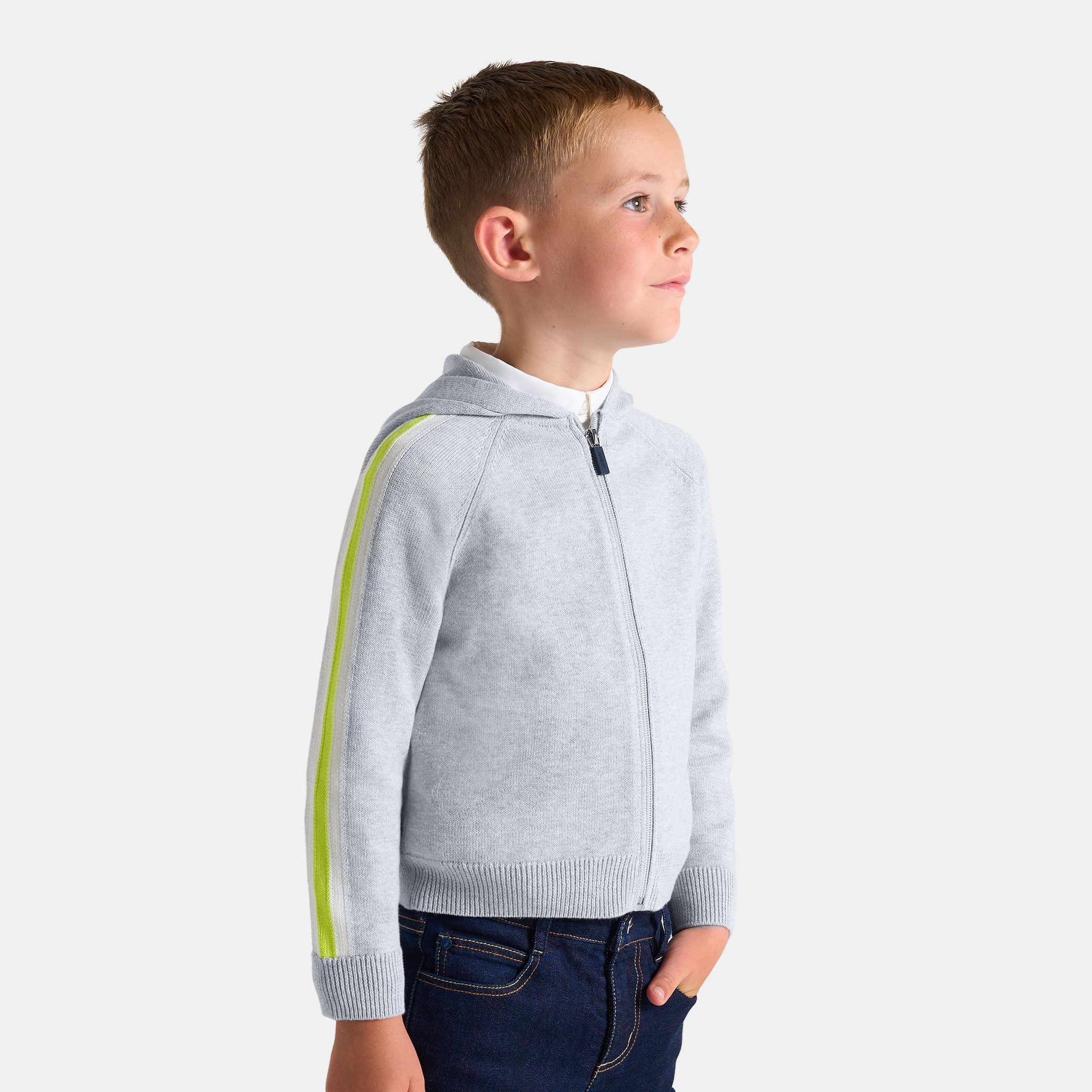 Boy Zip-up Cardigan