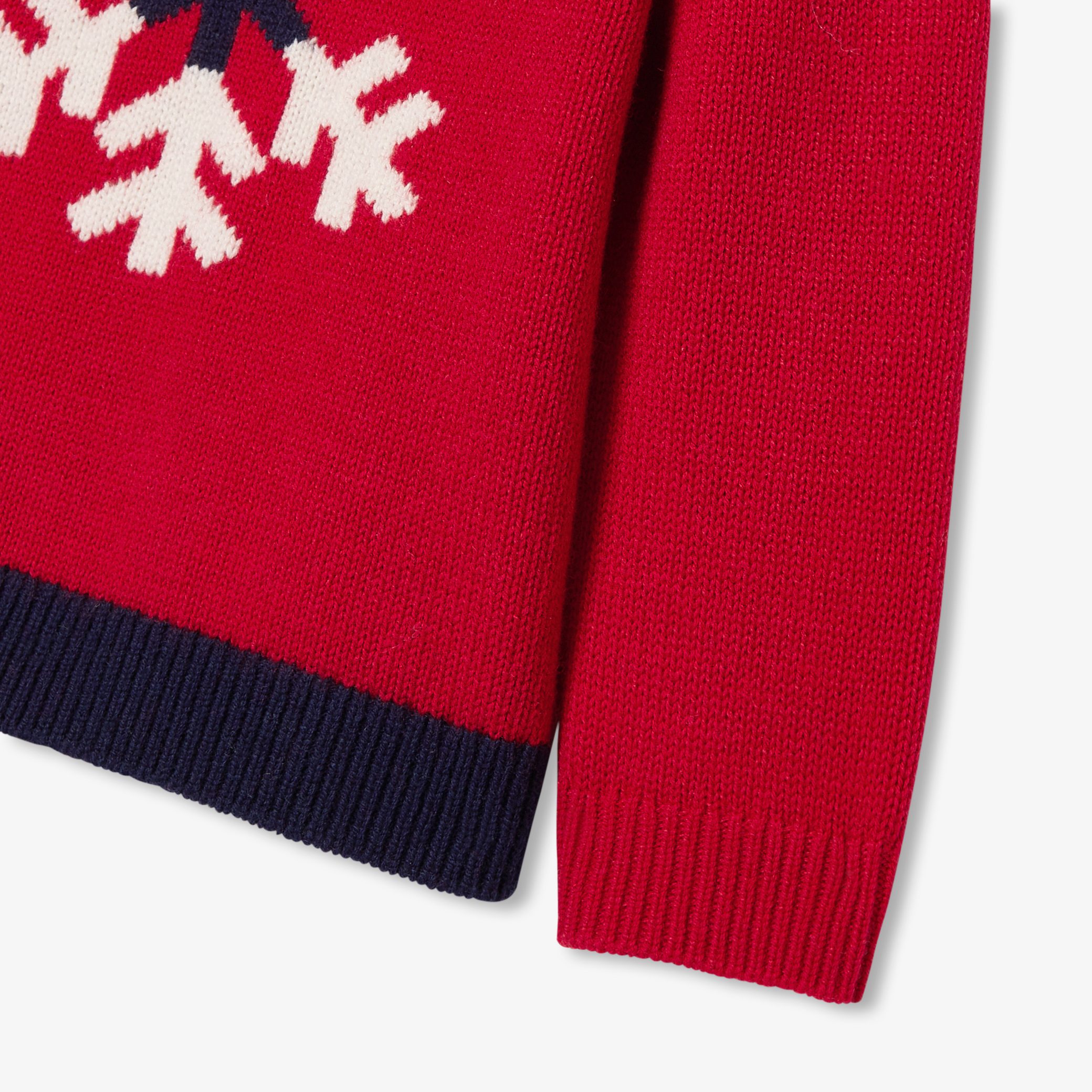 Baby Boy Intarsia Snowflake Sweater - Image 7