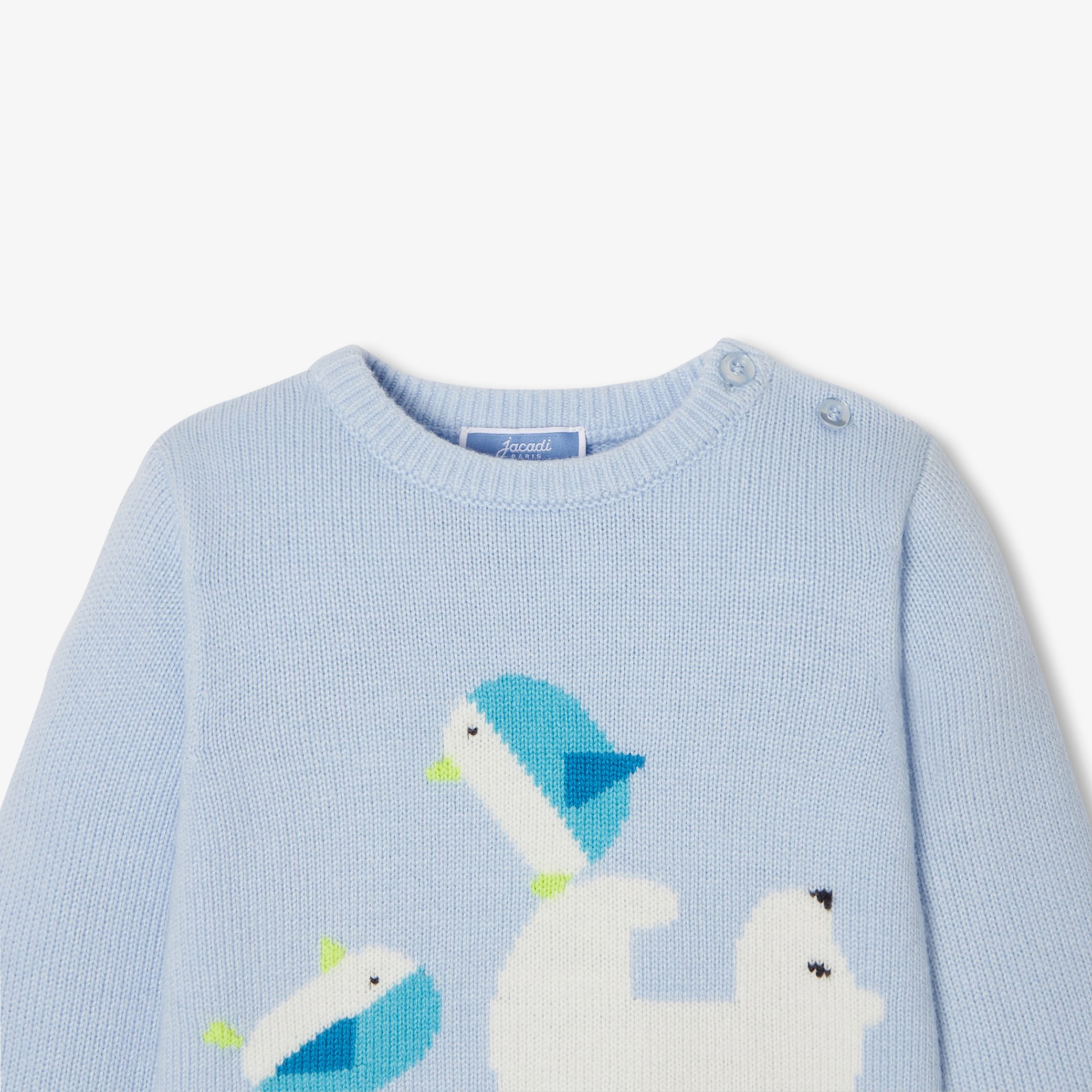 Fancy Intarsia Baby Boy Sweater - Image 3