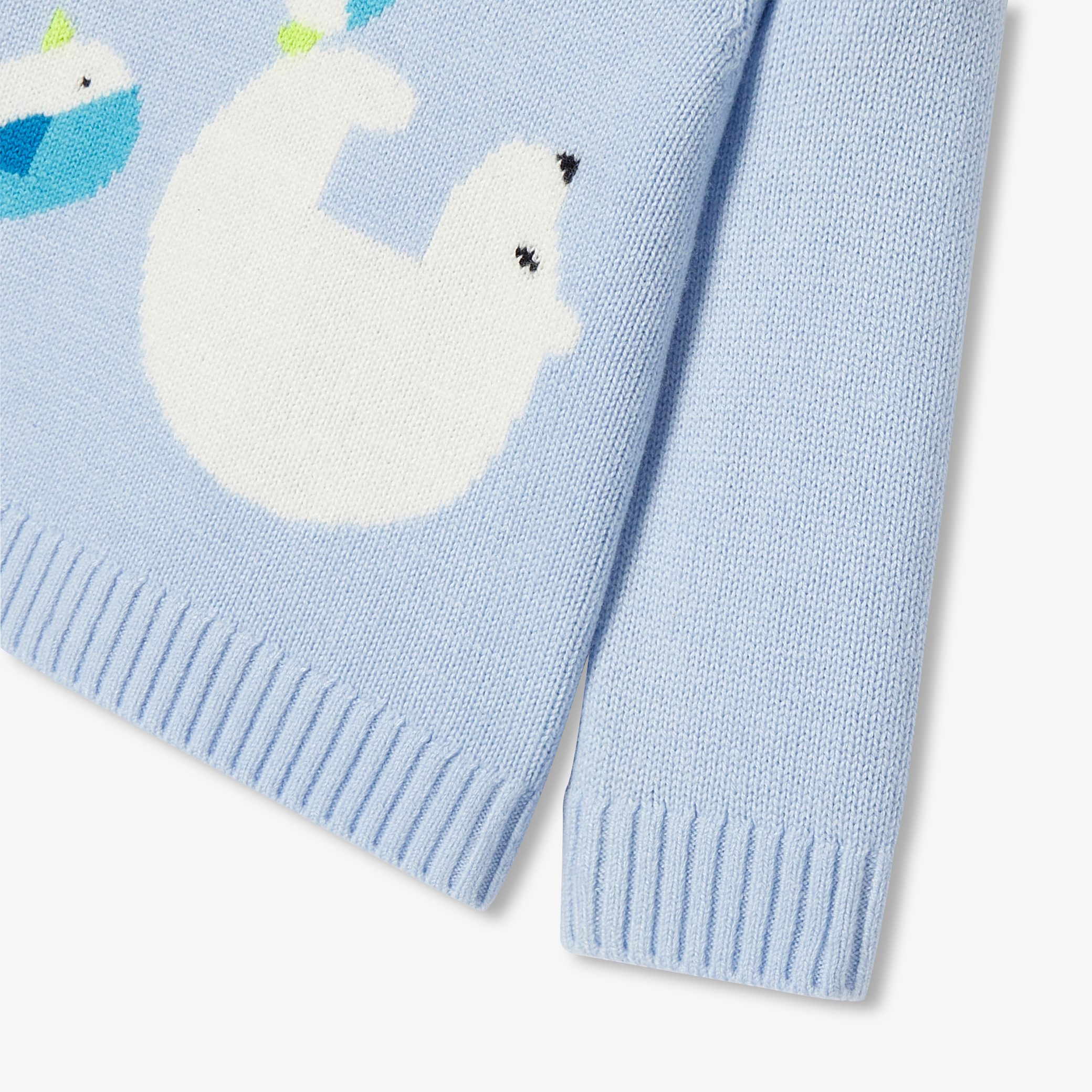 Fancy Intarsia Baby Boy Sweater - Image 4