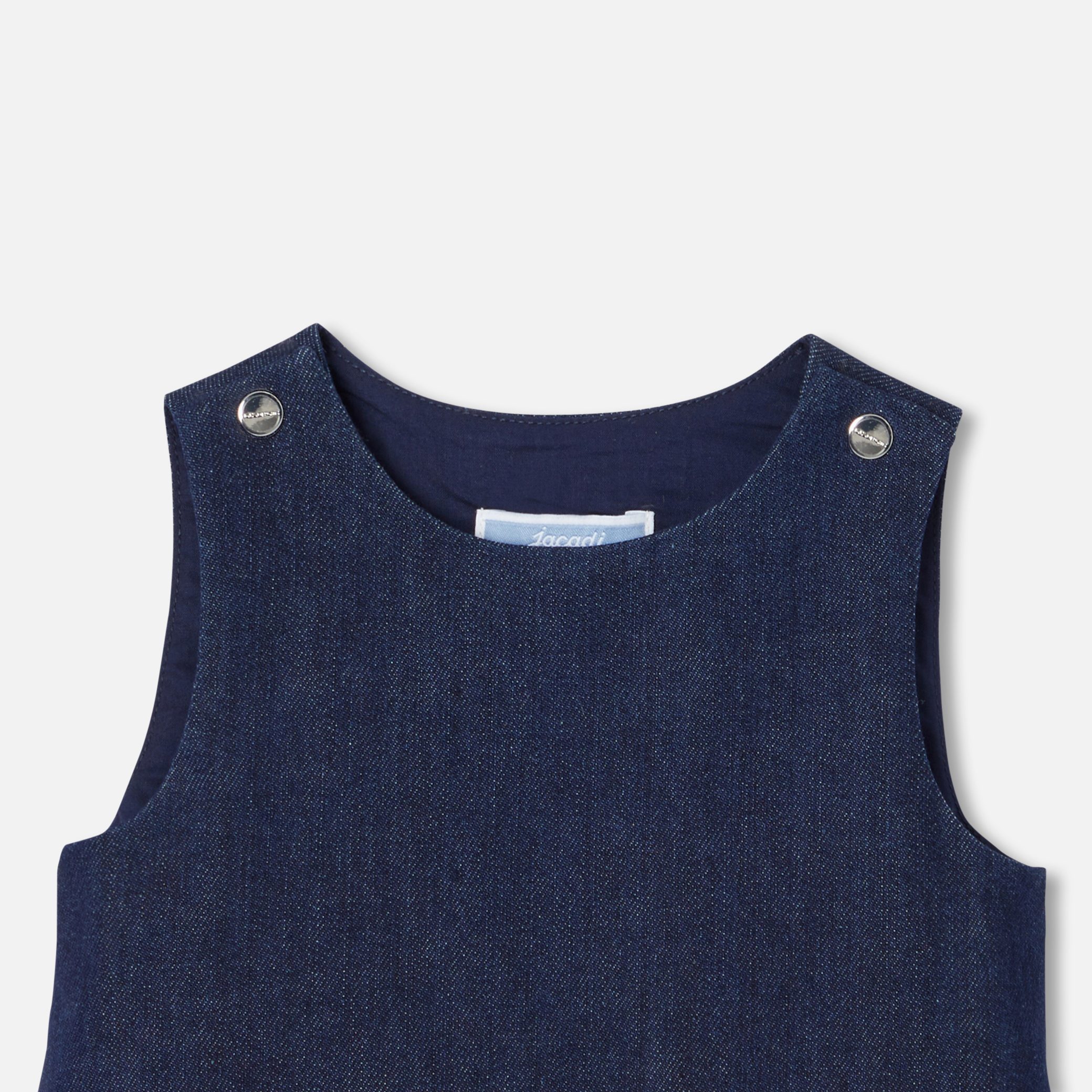 Baby Girl Denim Pinafore Dress - Image 3