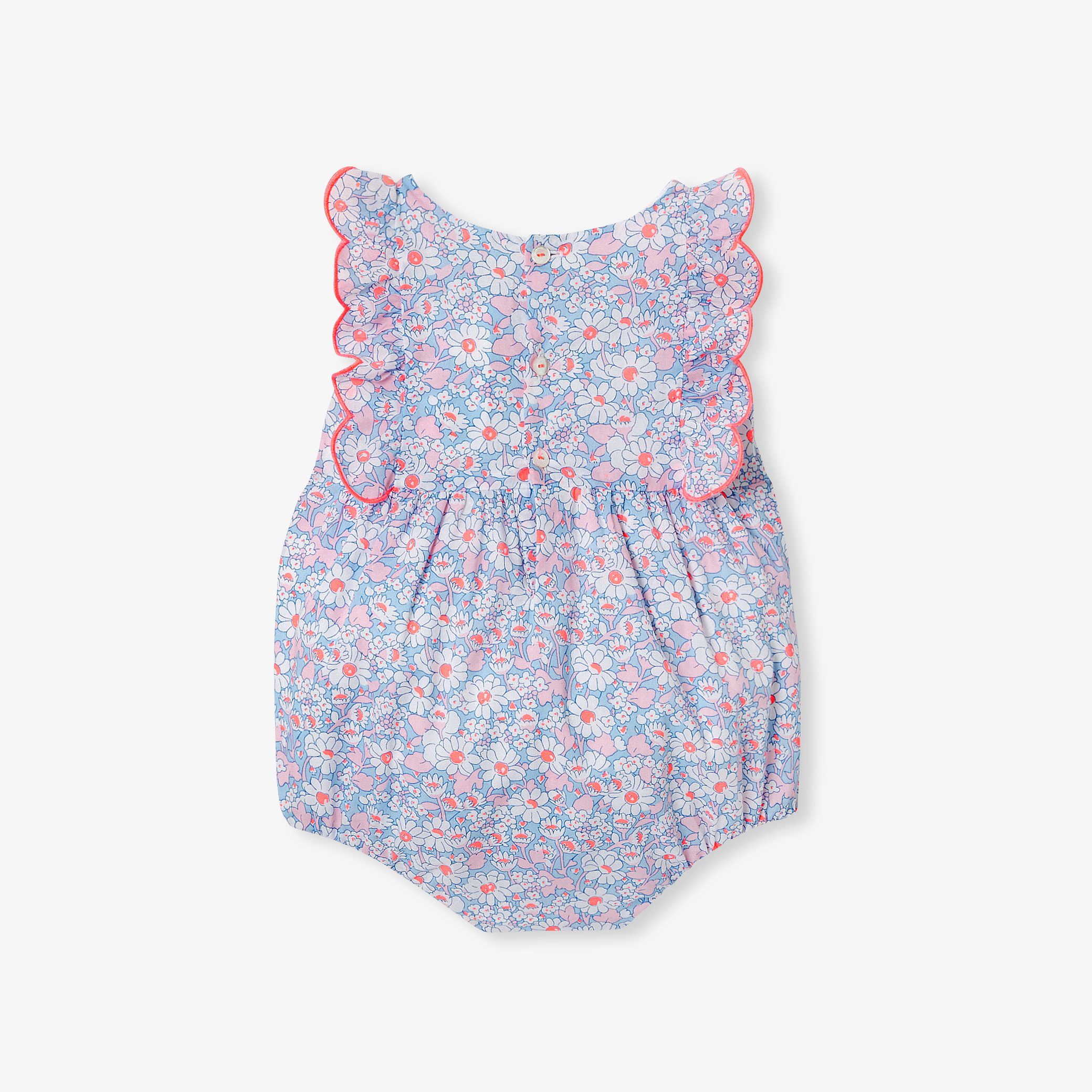 Baby girl romper in Liberty fabric - Flore - Image 2