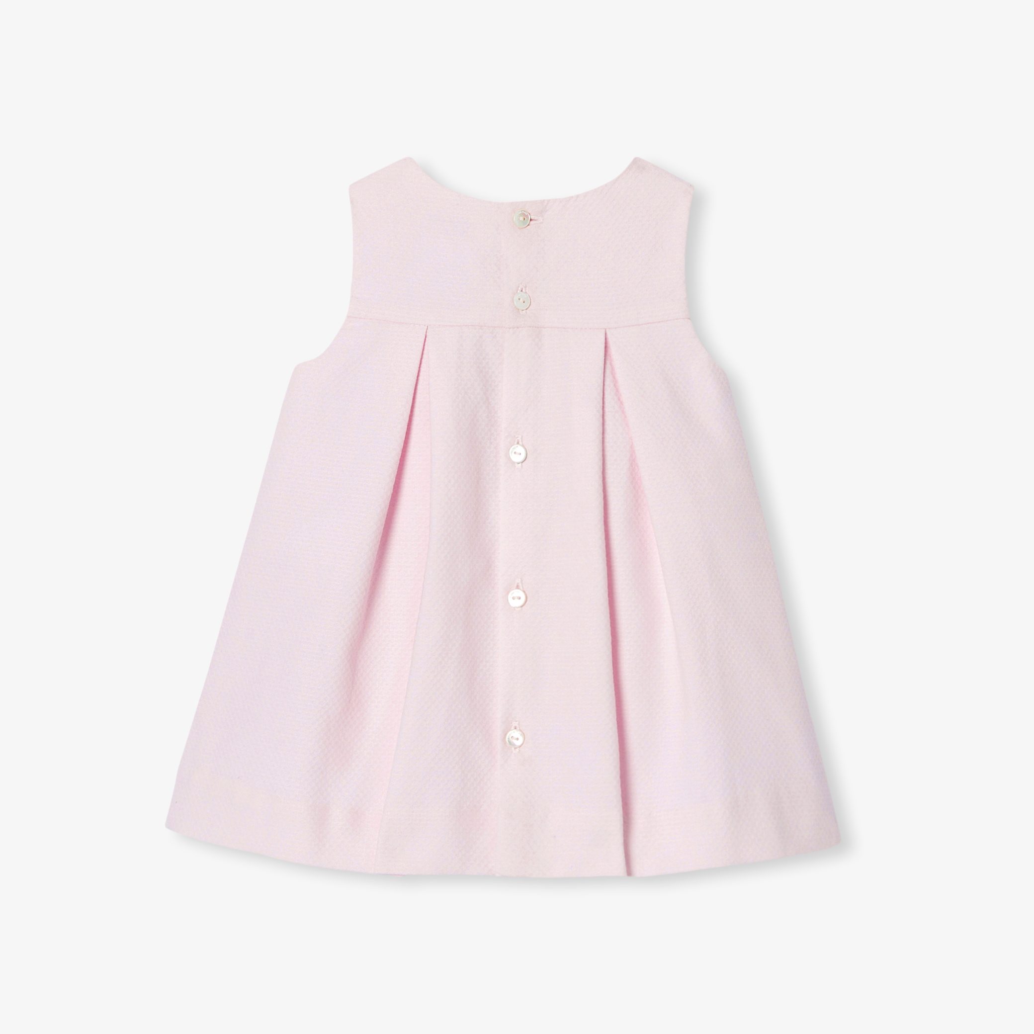 Baby girl dress in cotton pique - Capucine - Image 2