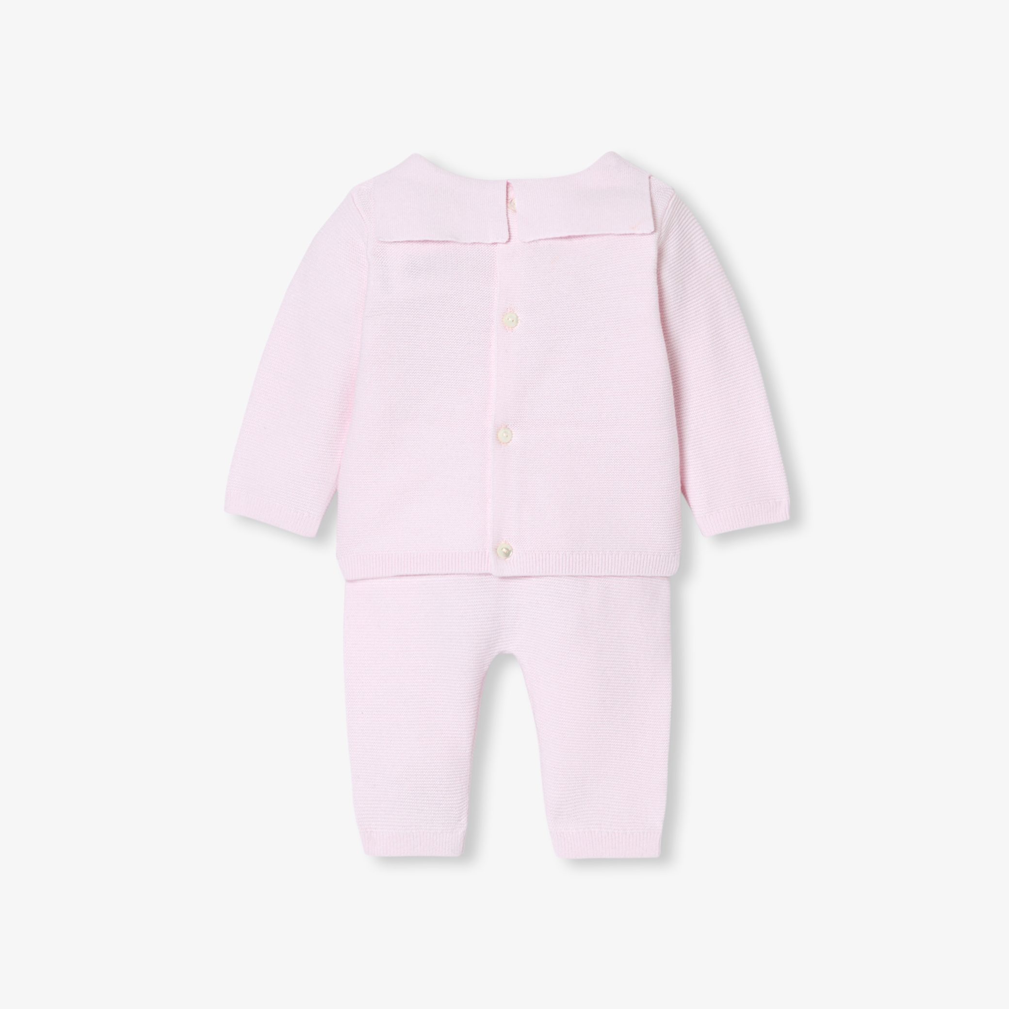 Baby girl garter-stitch set - Hilda - Image 2