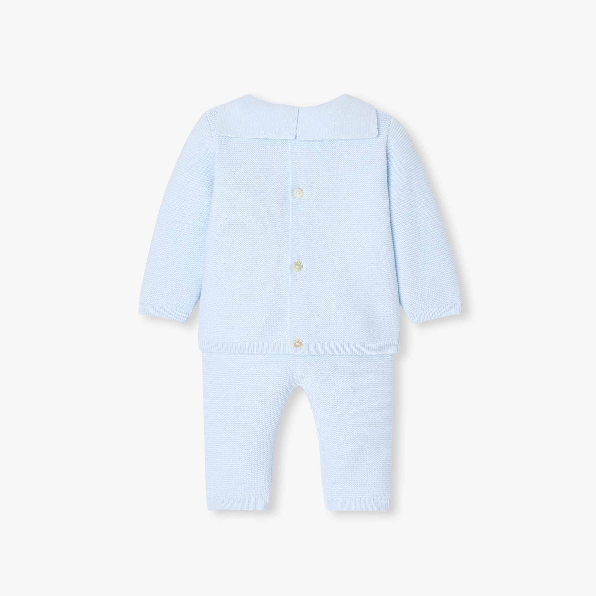 Baby boy garter-stitch set - Axel - Image 2