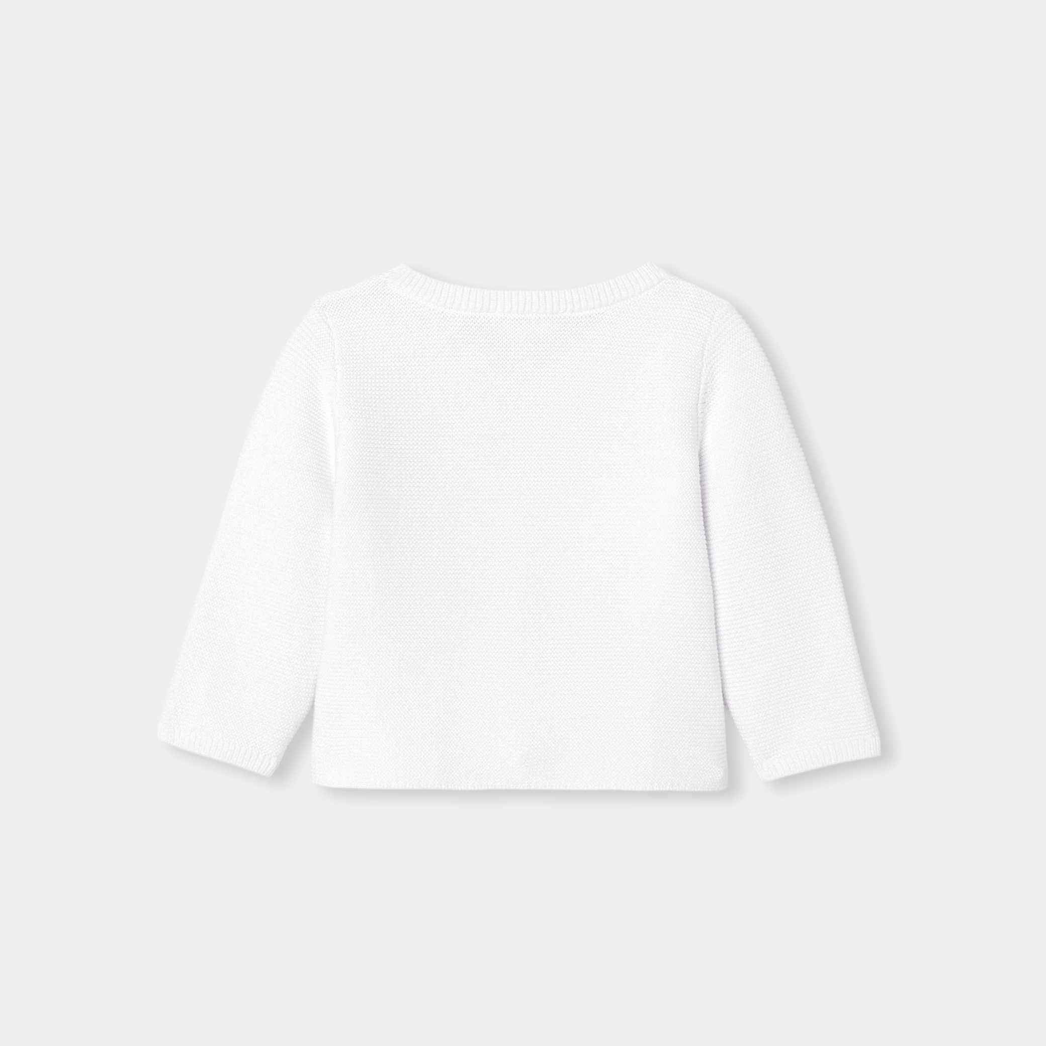 Baby cotton cardigan - Bleuet - Image 2