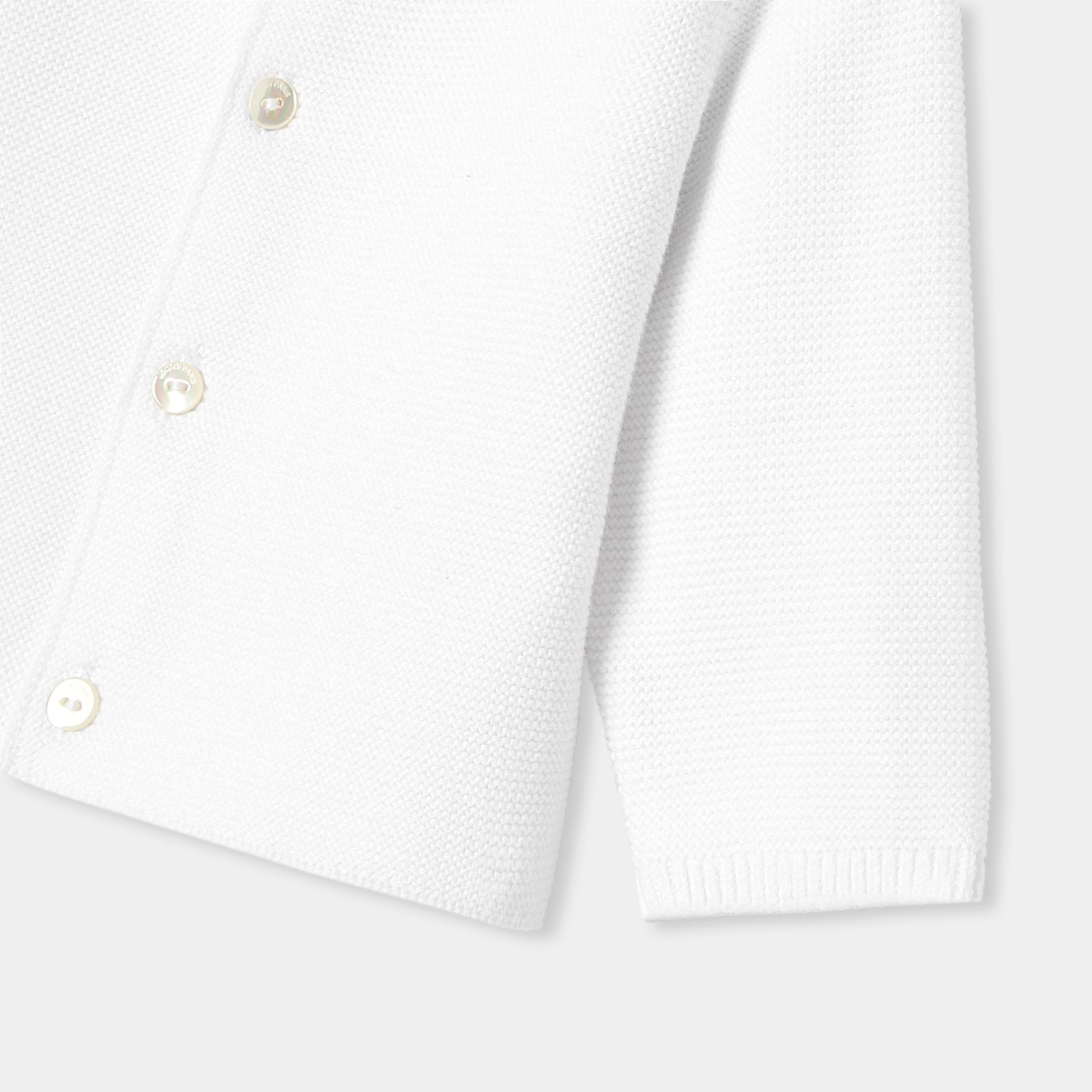 Baby cotton cardigan - Bleuet - Image 4