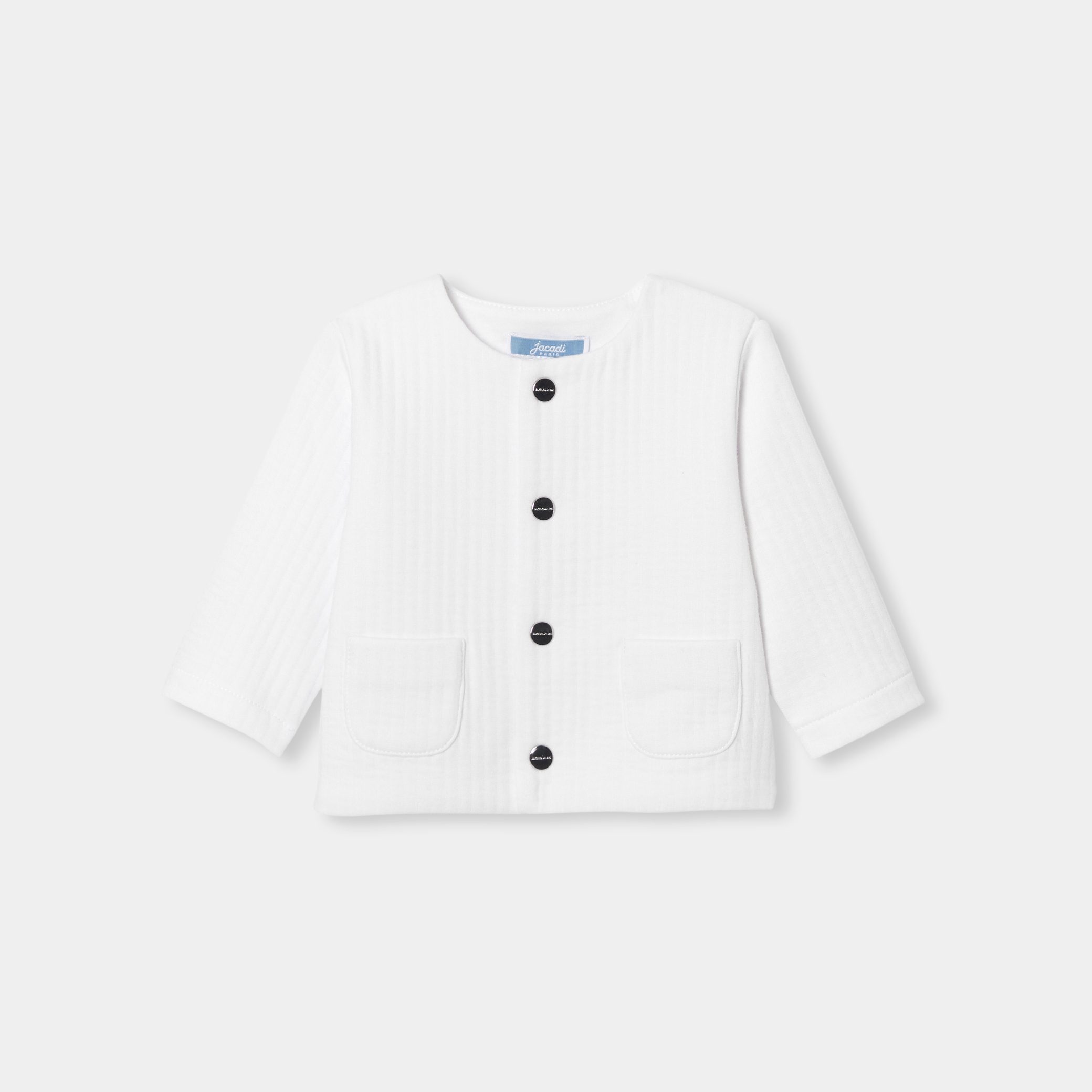 Baby cardigan in quilted jersey - Corentin