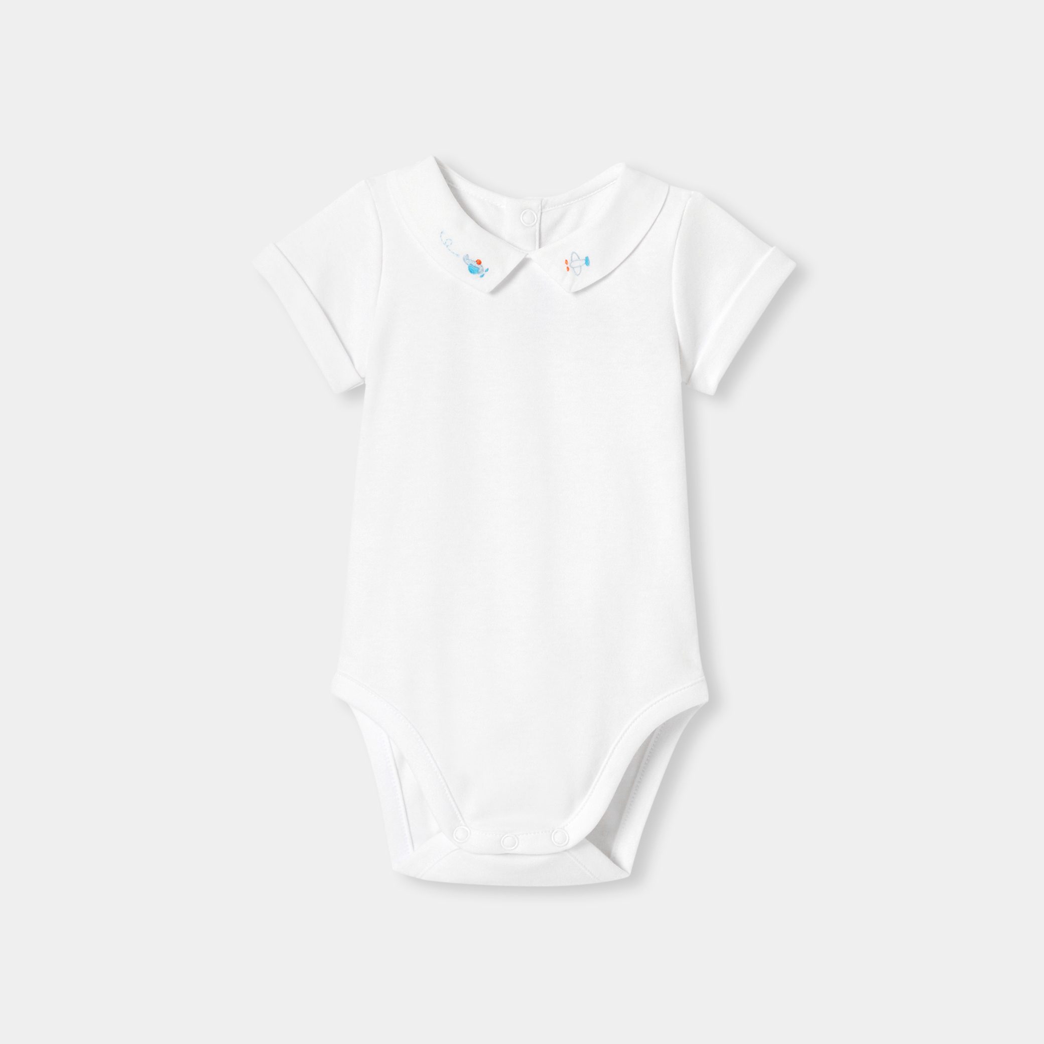 Baby boy bodysuit in interlock - Bastien