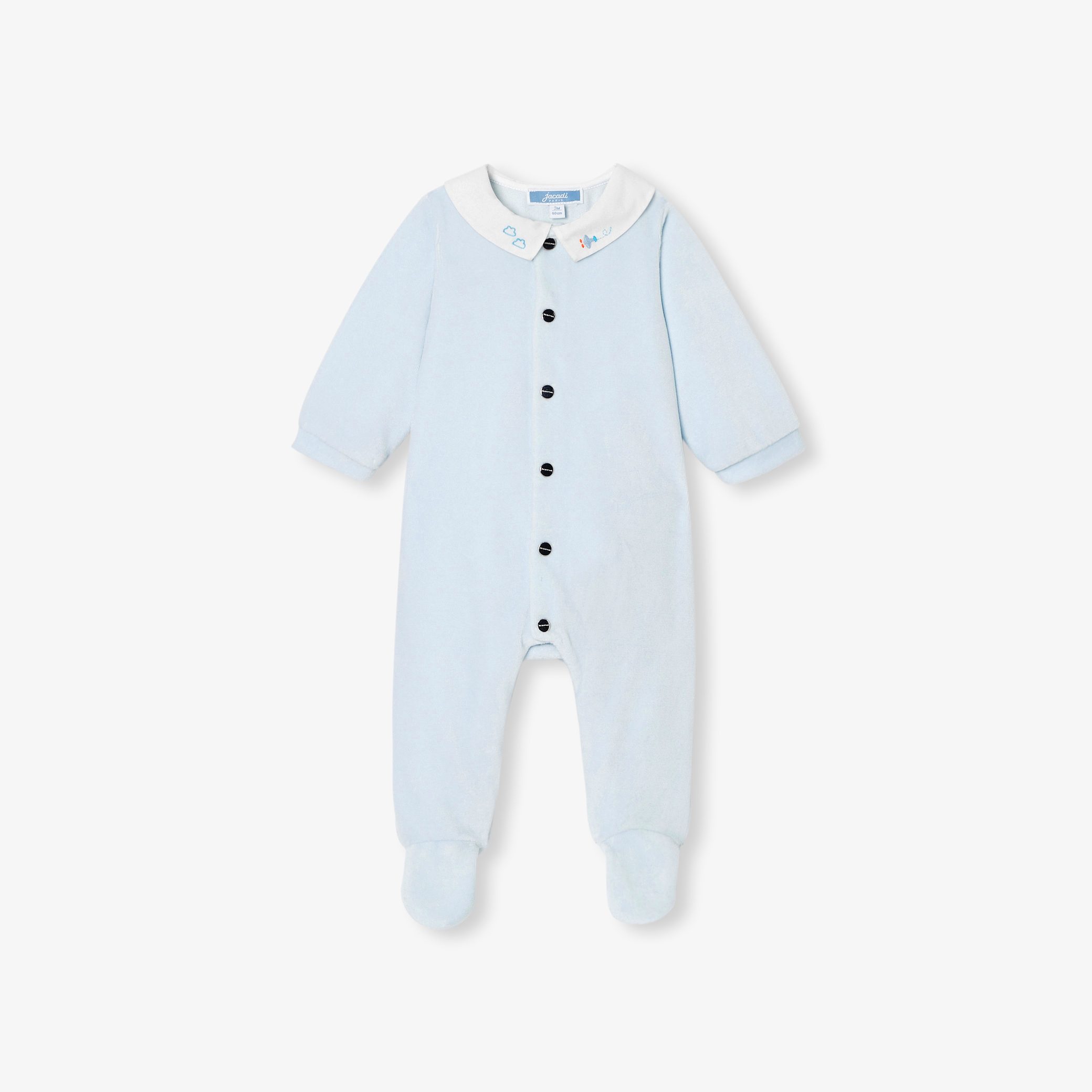 Baby boy velvet pyjamas - Capucin