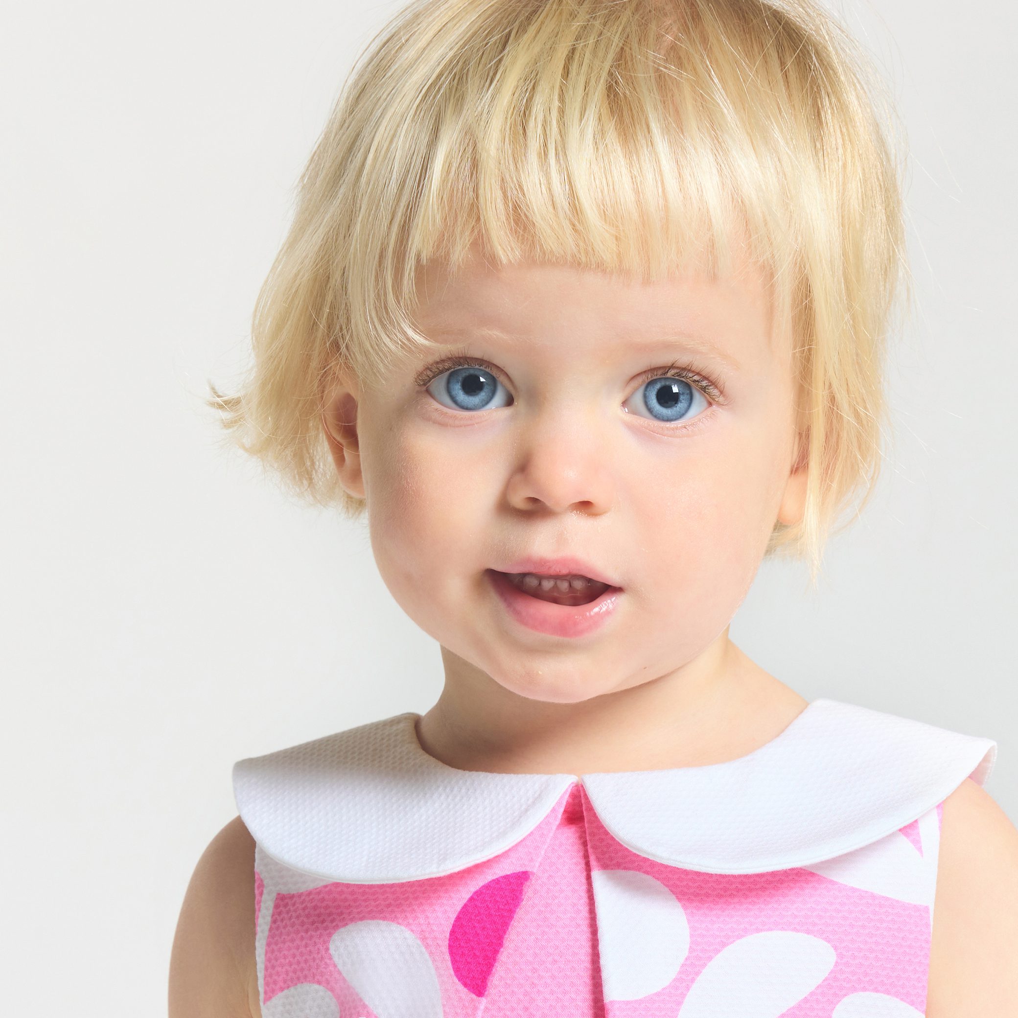 Baby girl dress with plant motif - Celestine - Image 2