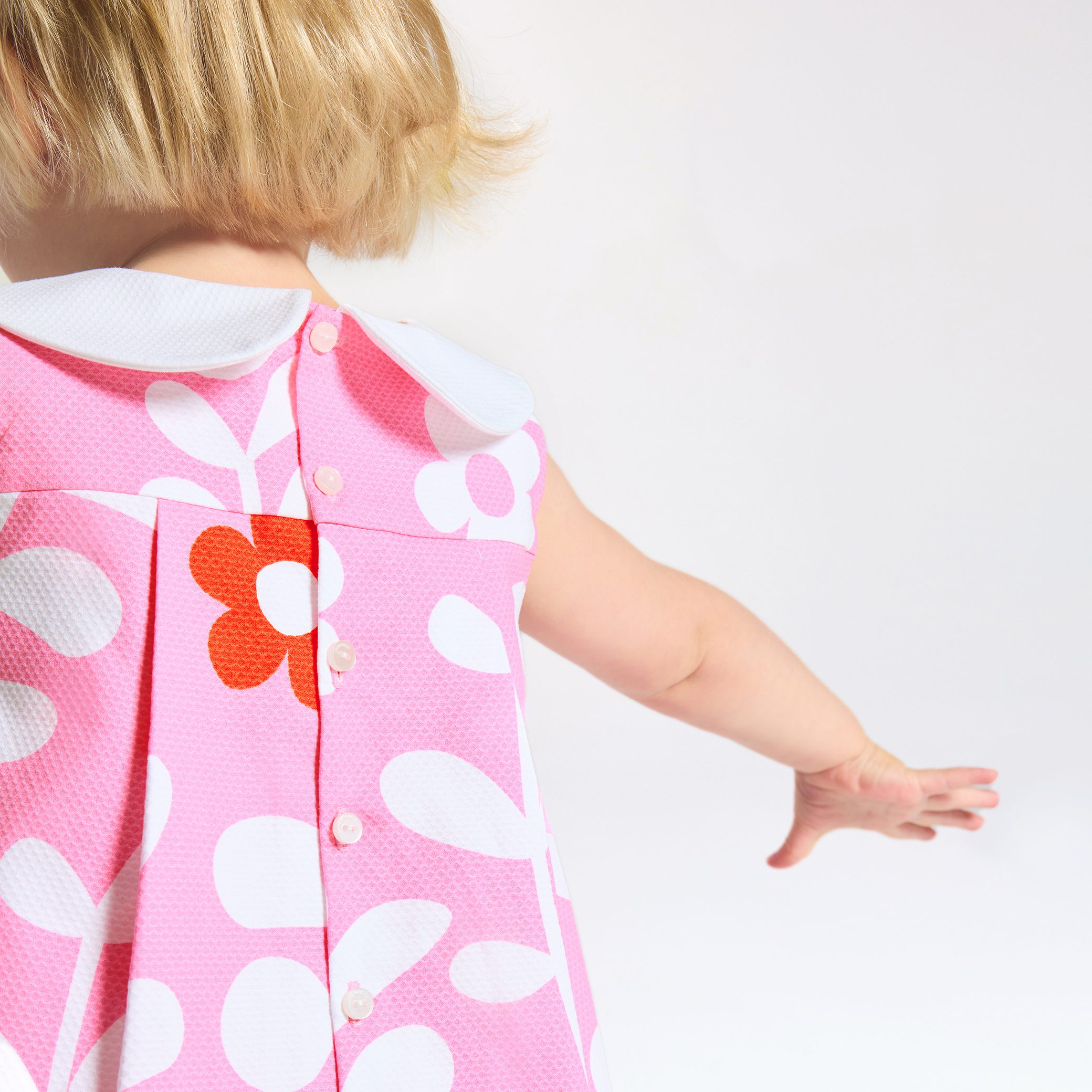 Baby girl dress with plant motif - Celestine - Image 3