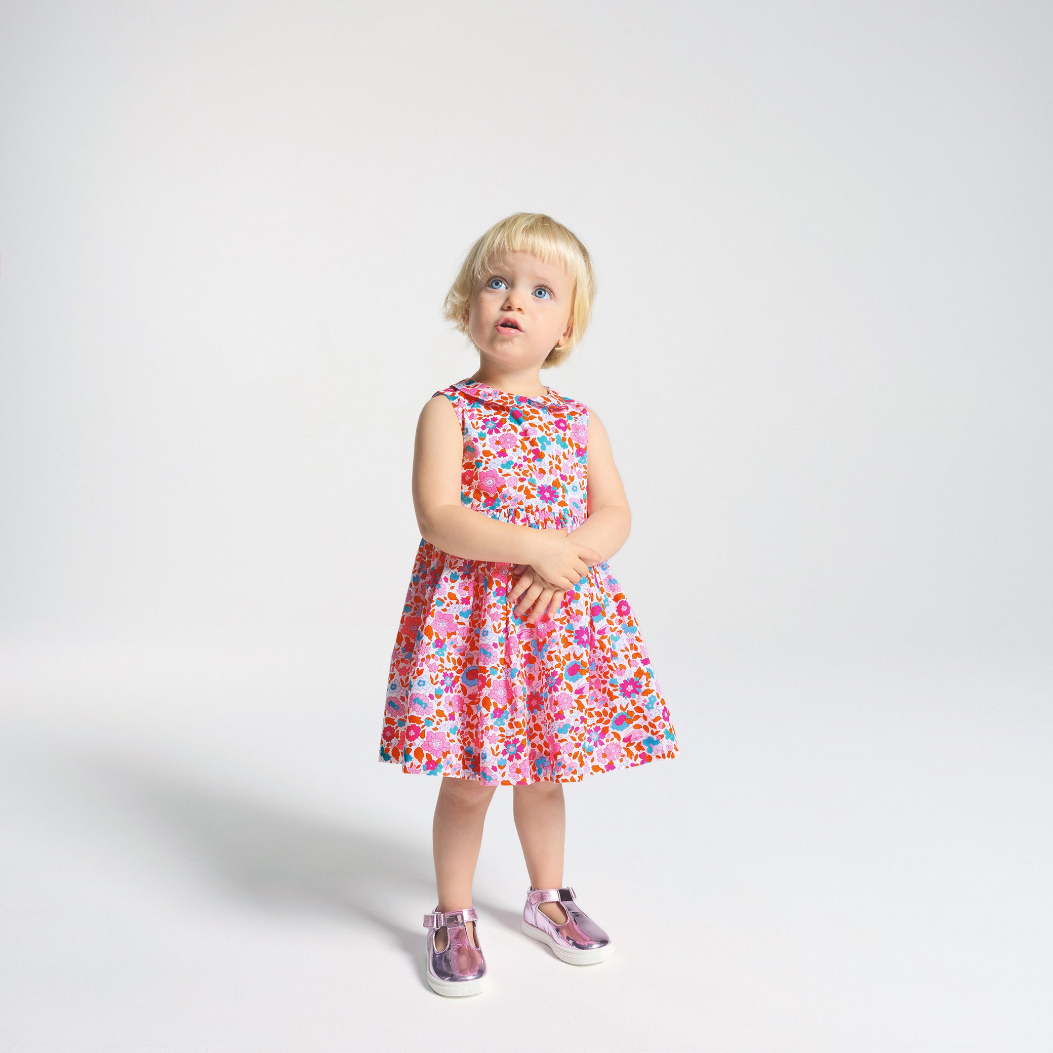 Baby girl dress in Liberty fabric - Martine