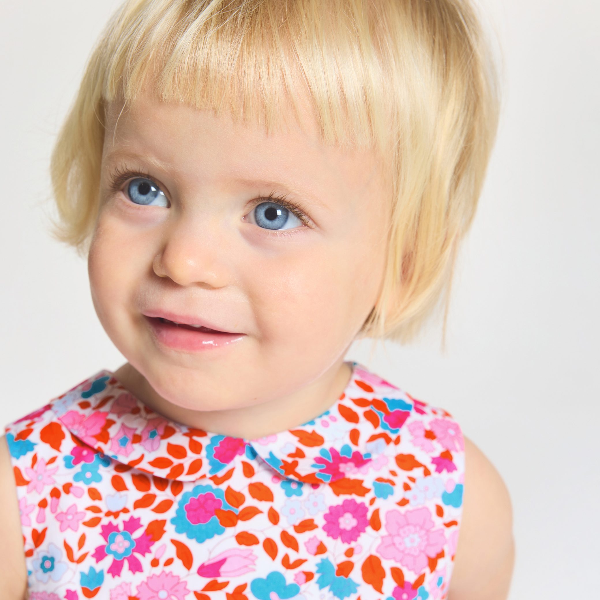 Baby girl dress in Liberty fabric - Martine - Image 2