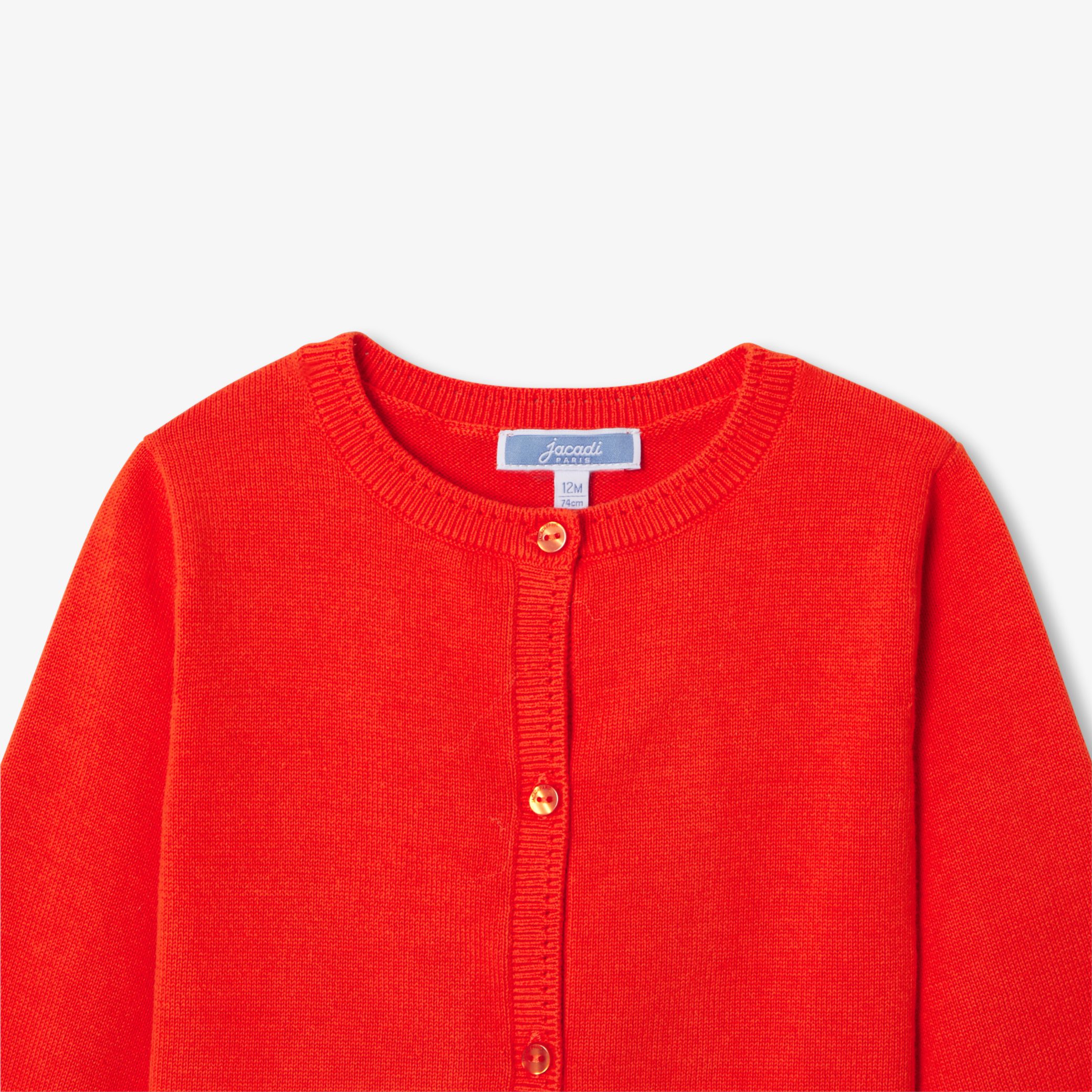 Baby girl jersey cardigan - Charmant - Image 5