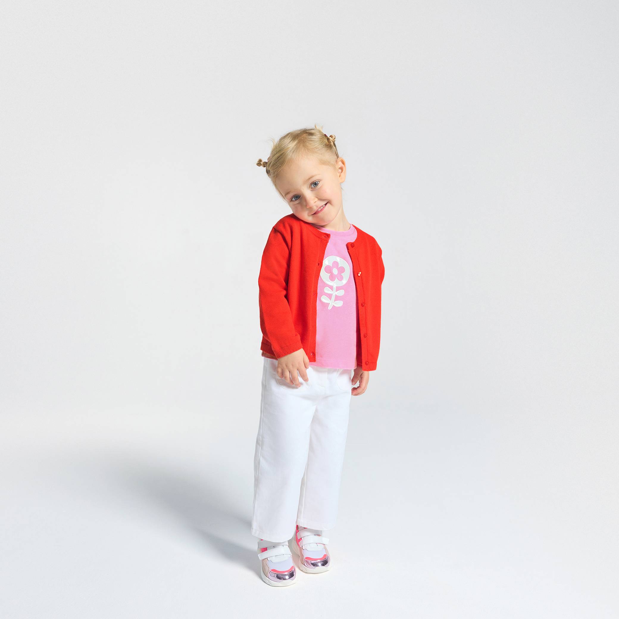 Baby girl jersey cardigan - Charmant