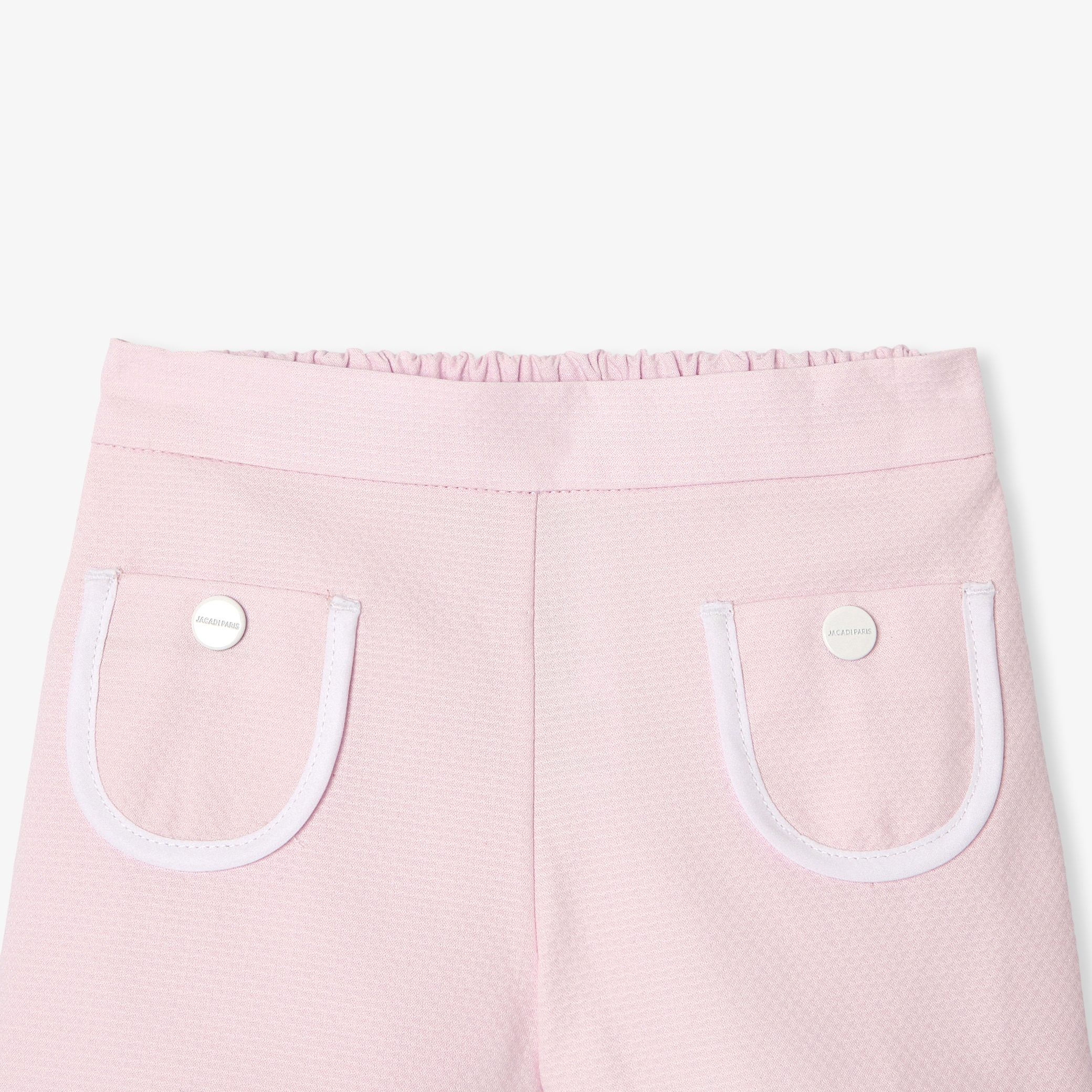 Baby girl shorts in honeycomb pique - Chantilly - Image 3