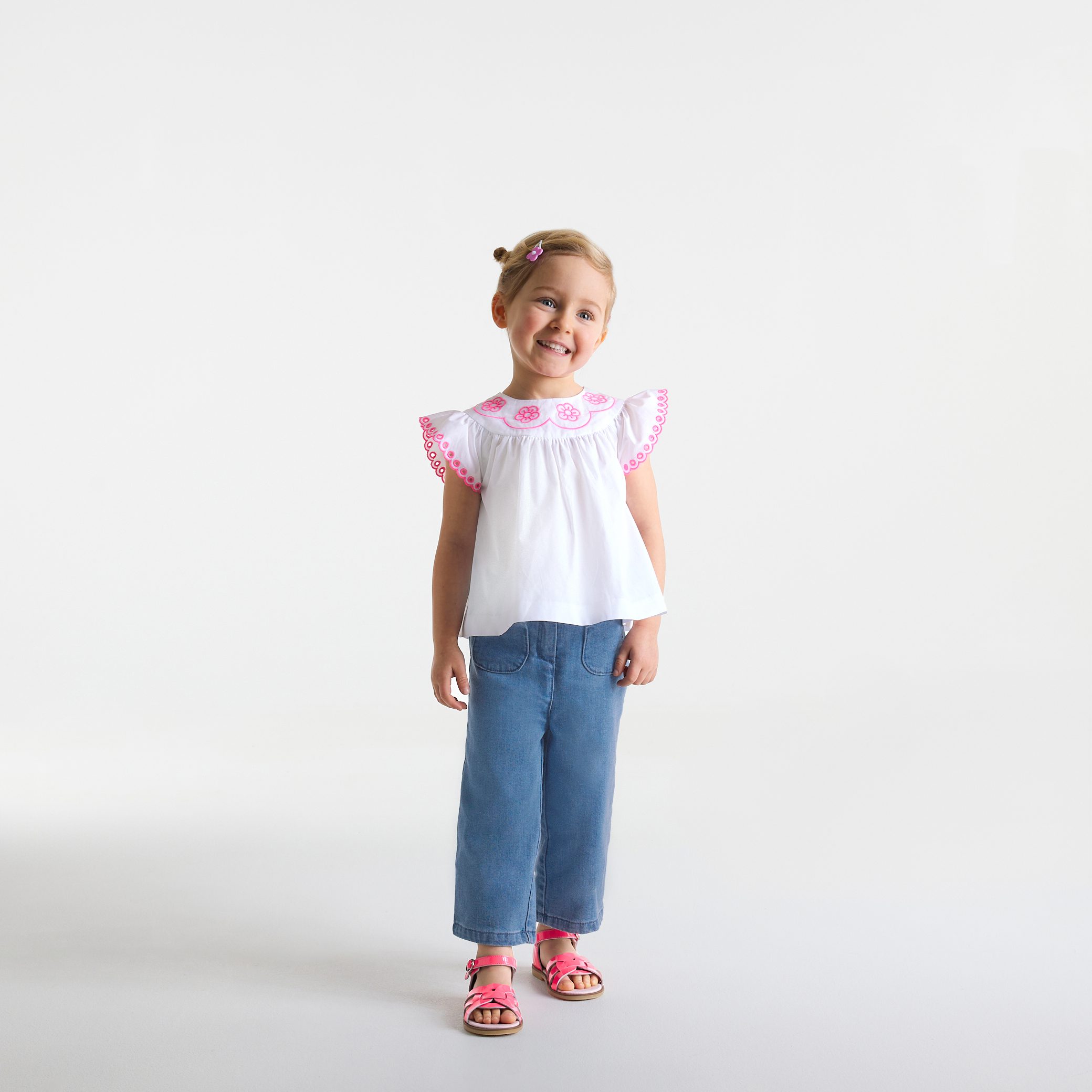 Baby girl denim trousers - Colibri