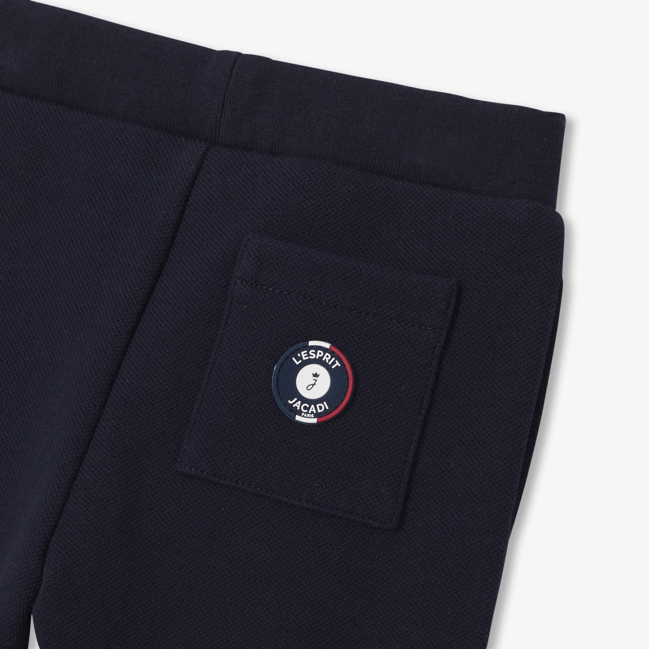 Baby joggers in quilted knit - Griotte - Image 4