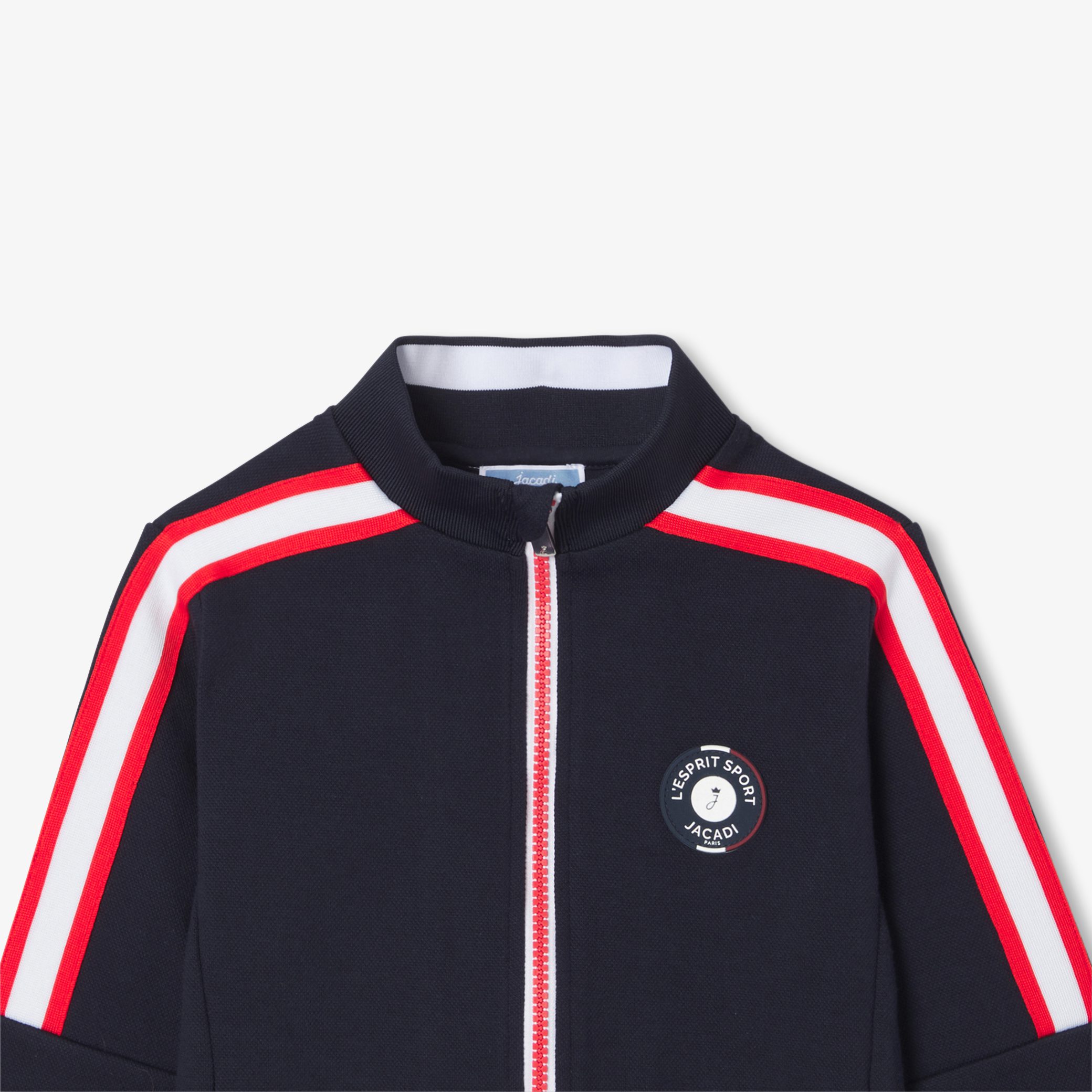 Boy zipped cardigan - Flamant - Image 3