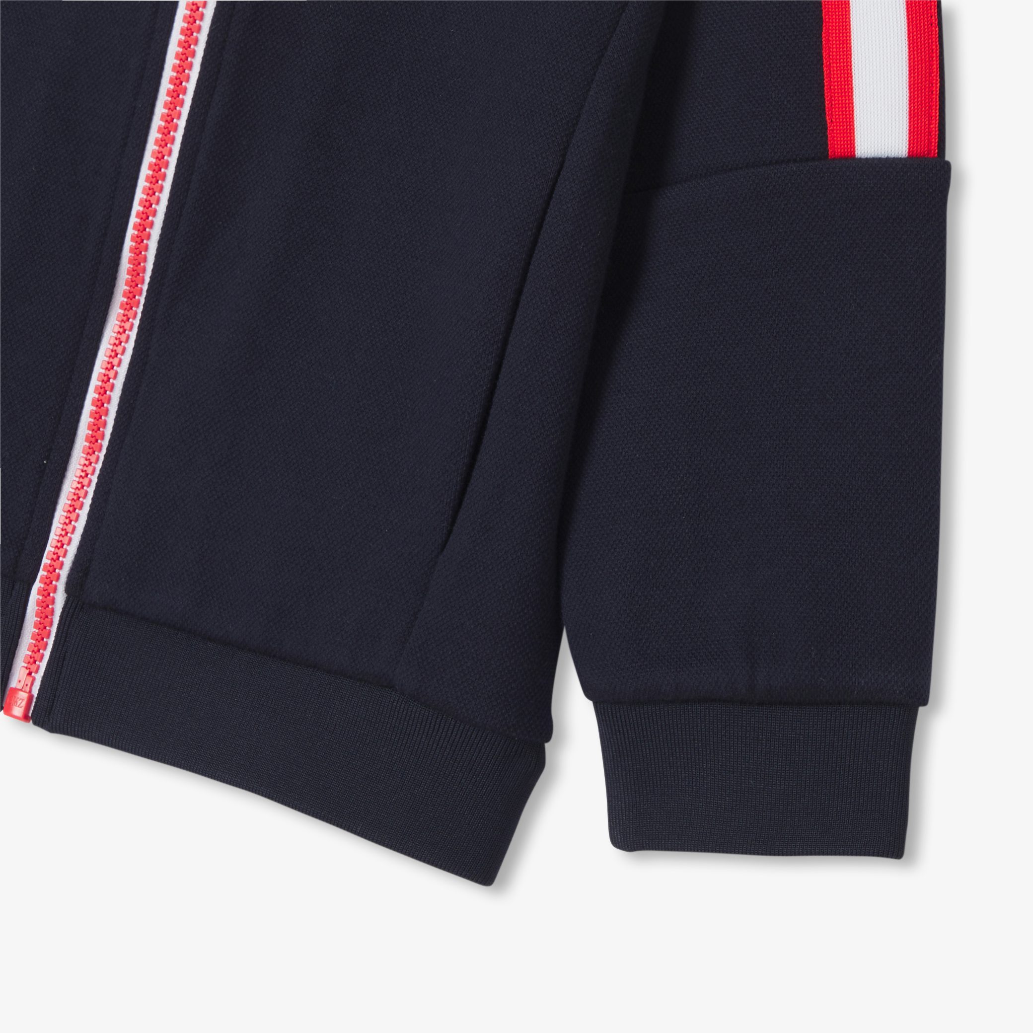 Boy zipped cardigan - Flamant - Image 4