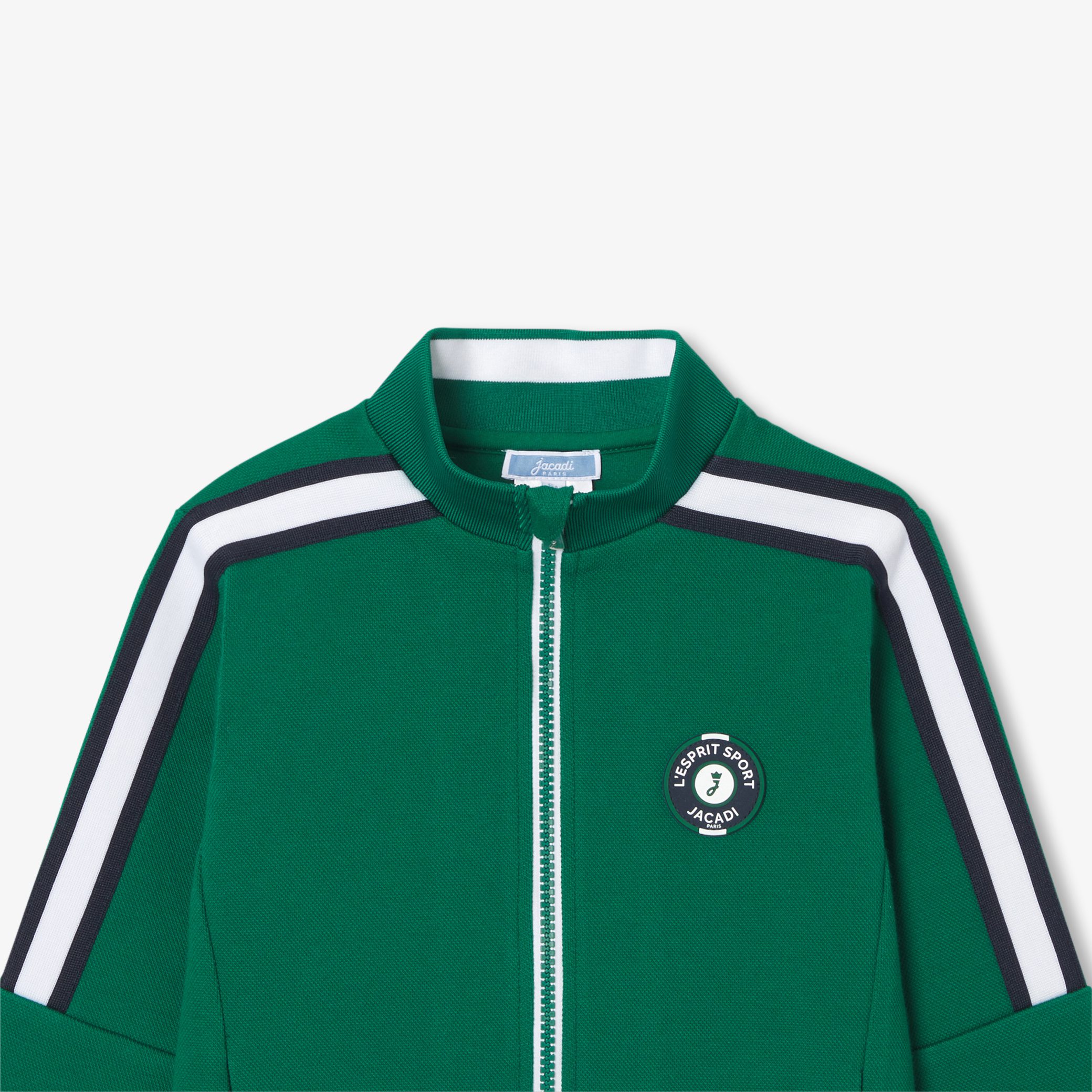 Boy zipped cardigan - Flamant Green - Image 3