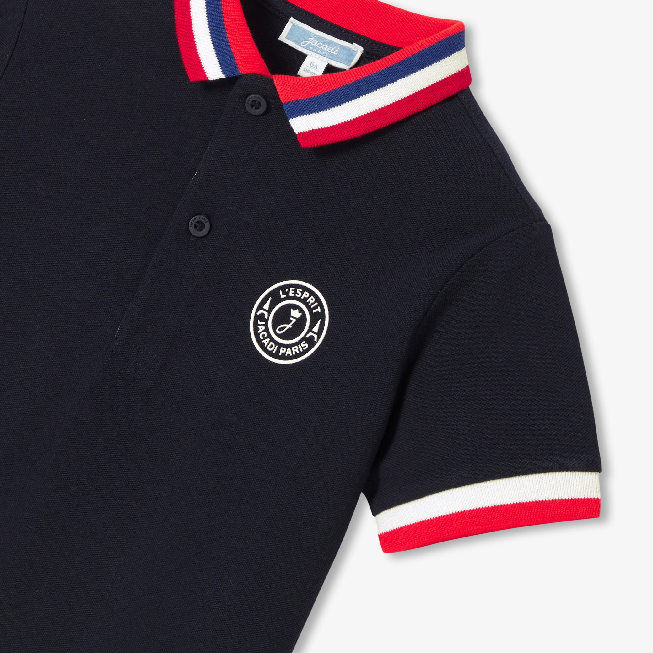 Boy polo shirt - Figuier Navy - Image 4