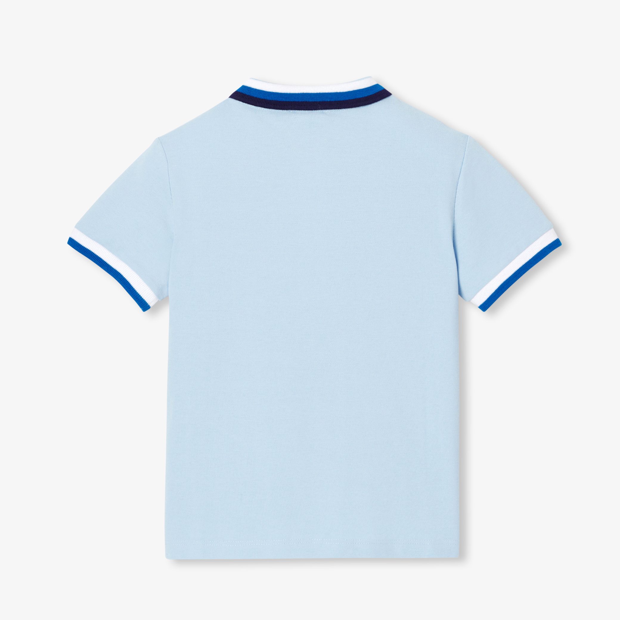 Boy polo shirt - Figuier Blue - Image 2