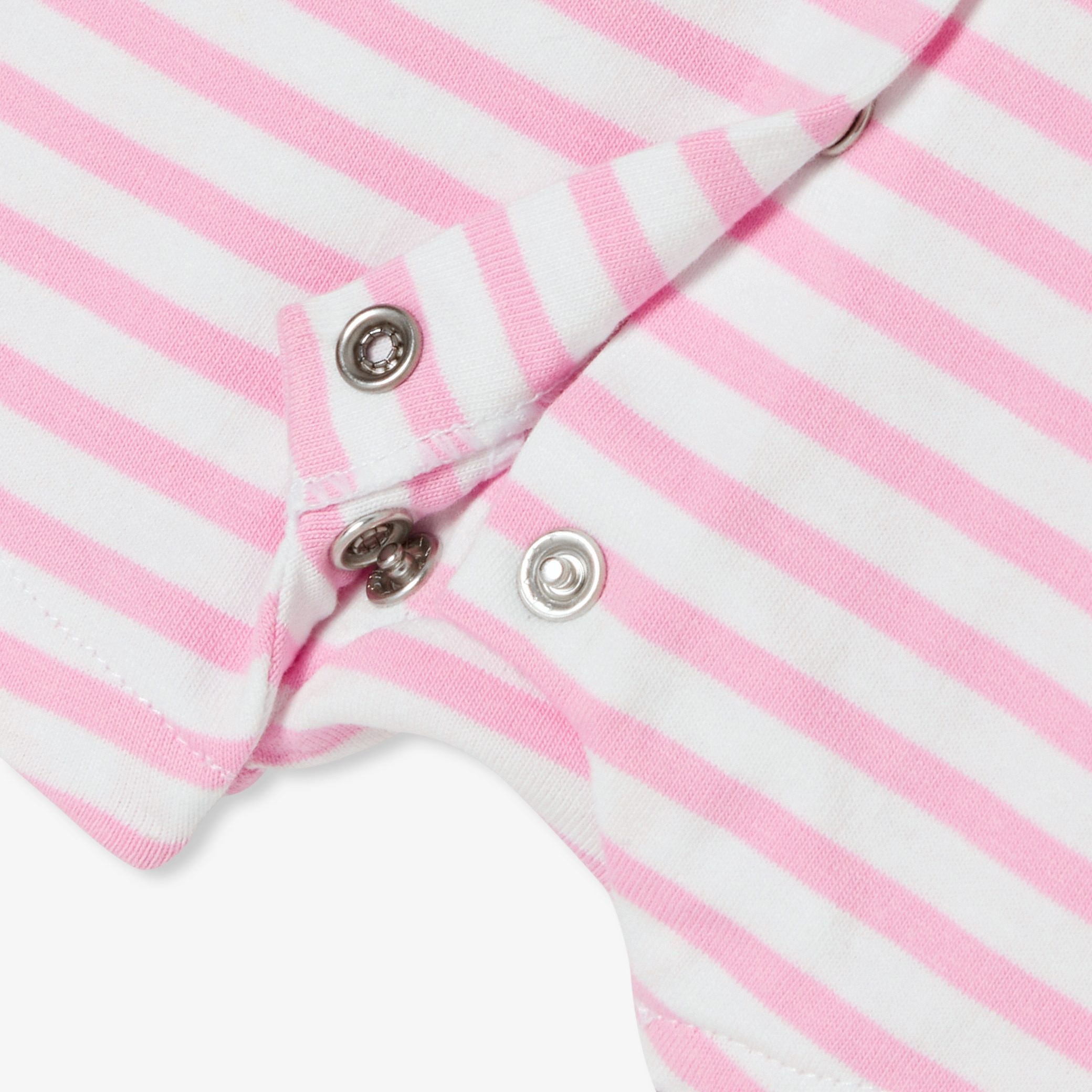 Baby girl romper in striped jersey - Adelaide - Image 4