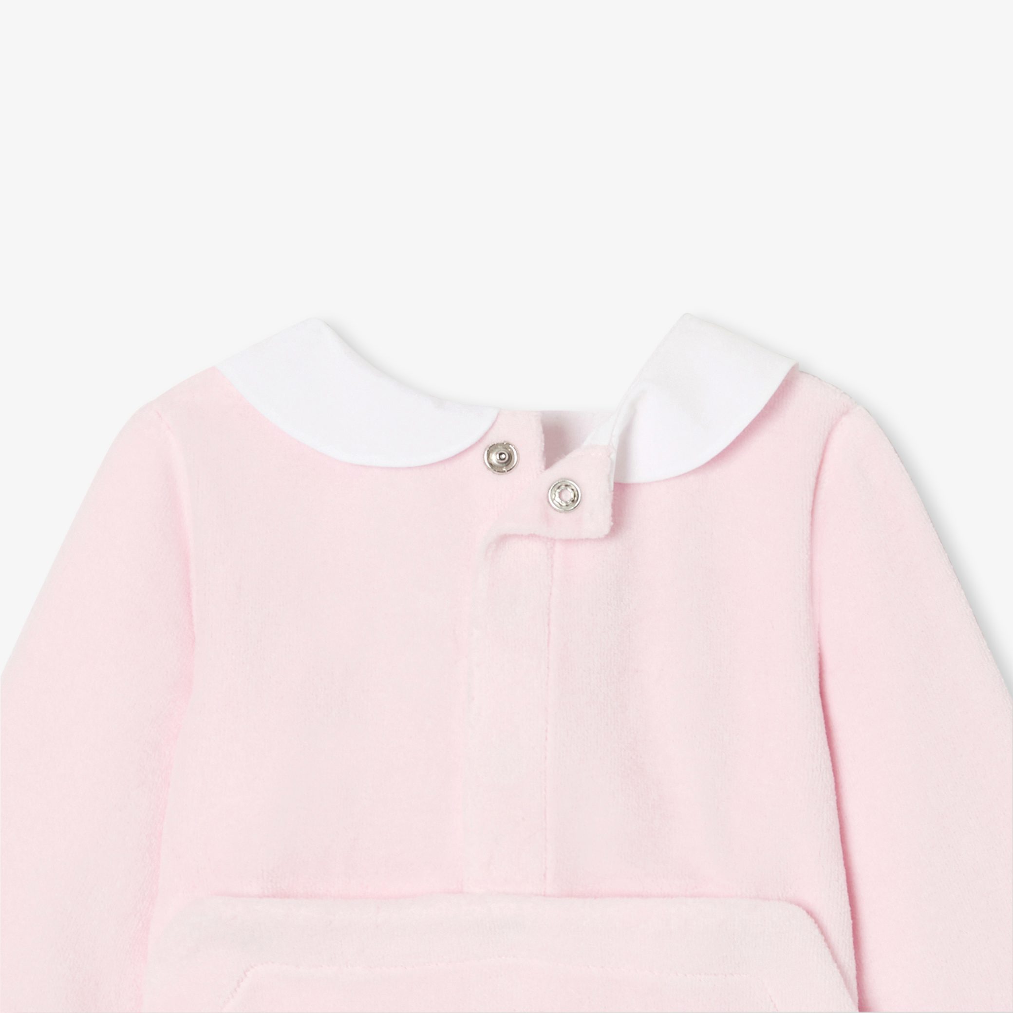 Baby girl pyjamas in velvet bouclette - Desiree - Image 4