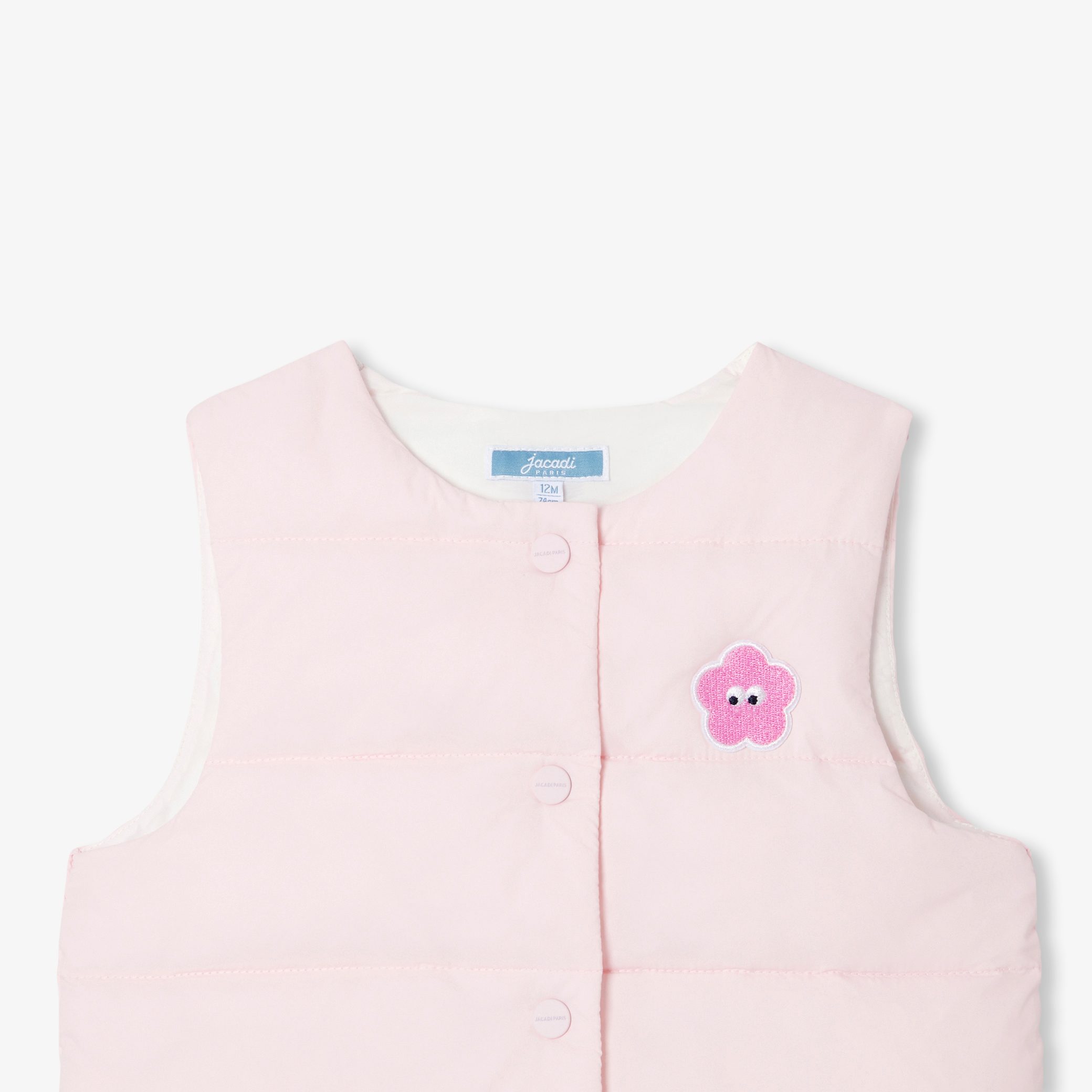 Baby girl sleeveless padded jacket - Douce - Image 3