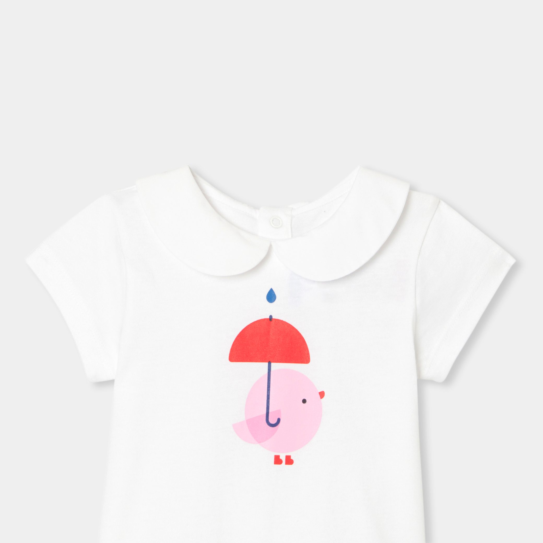 Baby girl short-sleeved T-shirt - Bonheur - Image 3