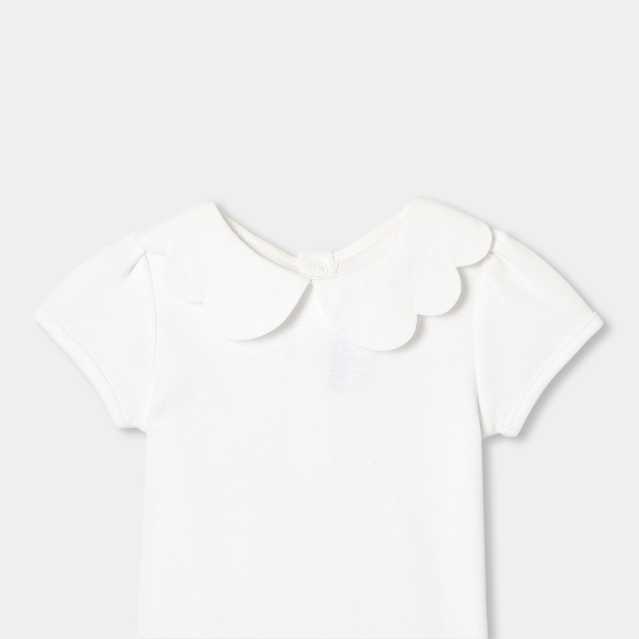 Baby girl short-sleeved bodysuit - Coeur - Image 3