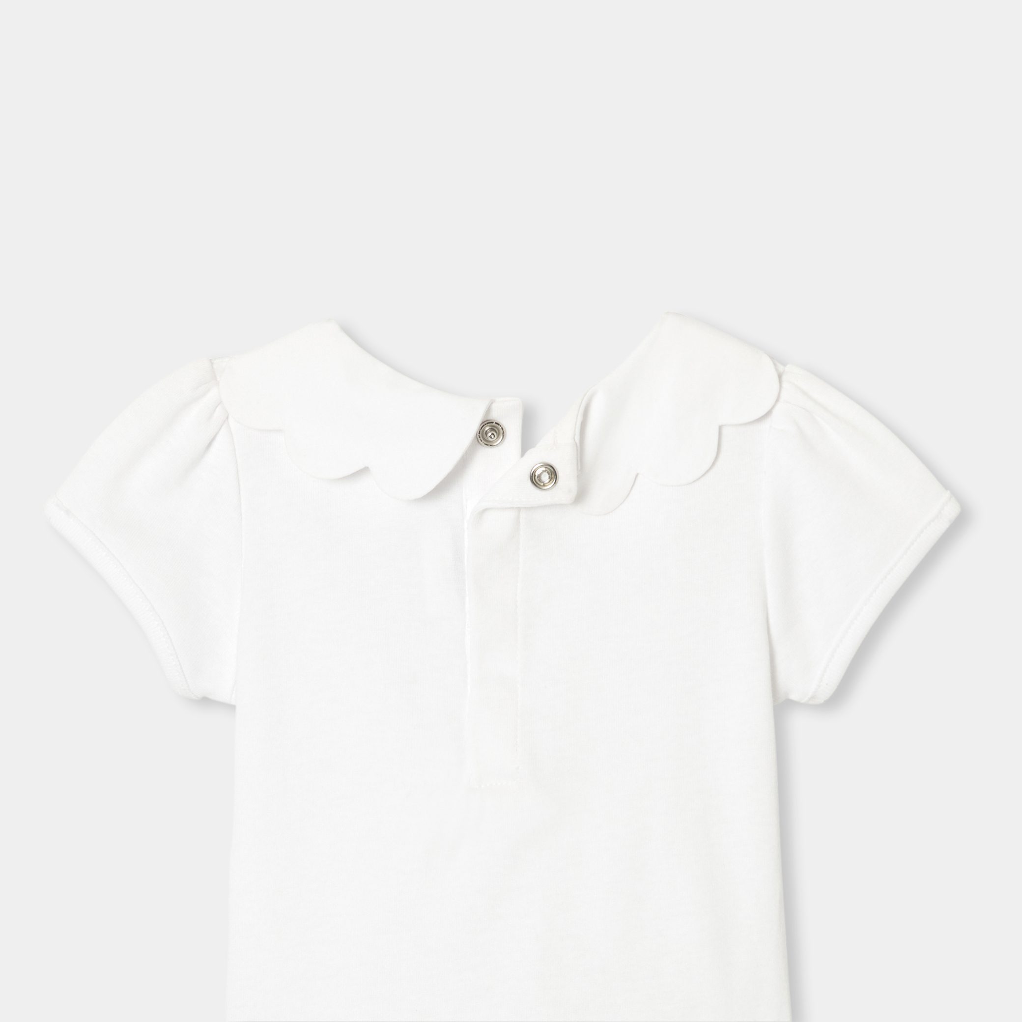 Baby girl short-sleeved bodysuit - Coeur - Image 4