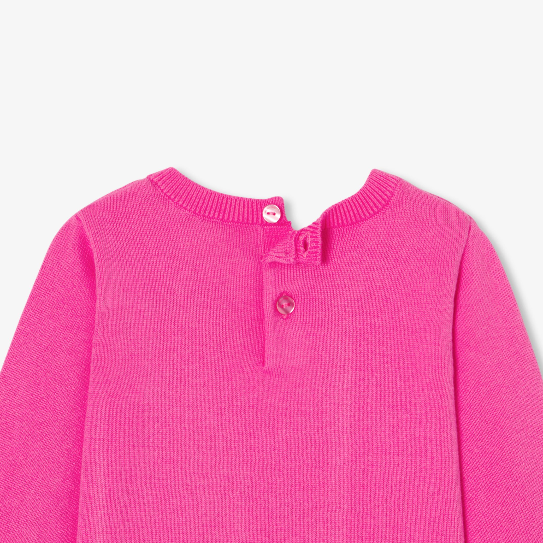 Baby girl cotton jumper - Biscuit - Image 4