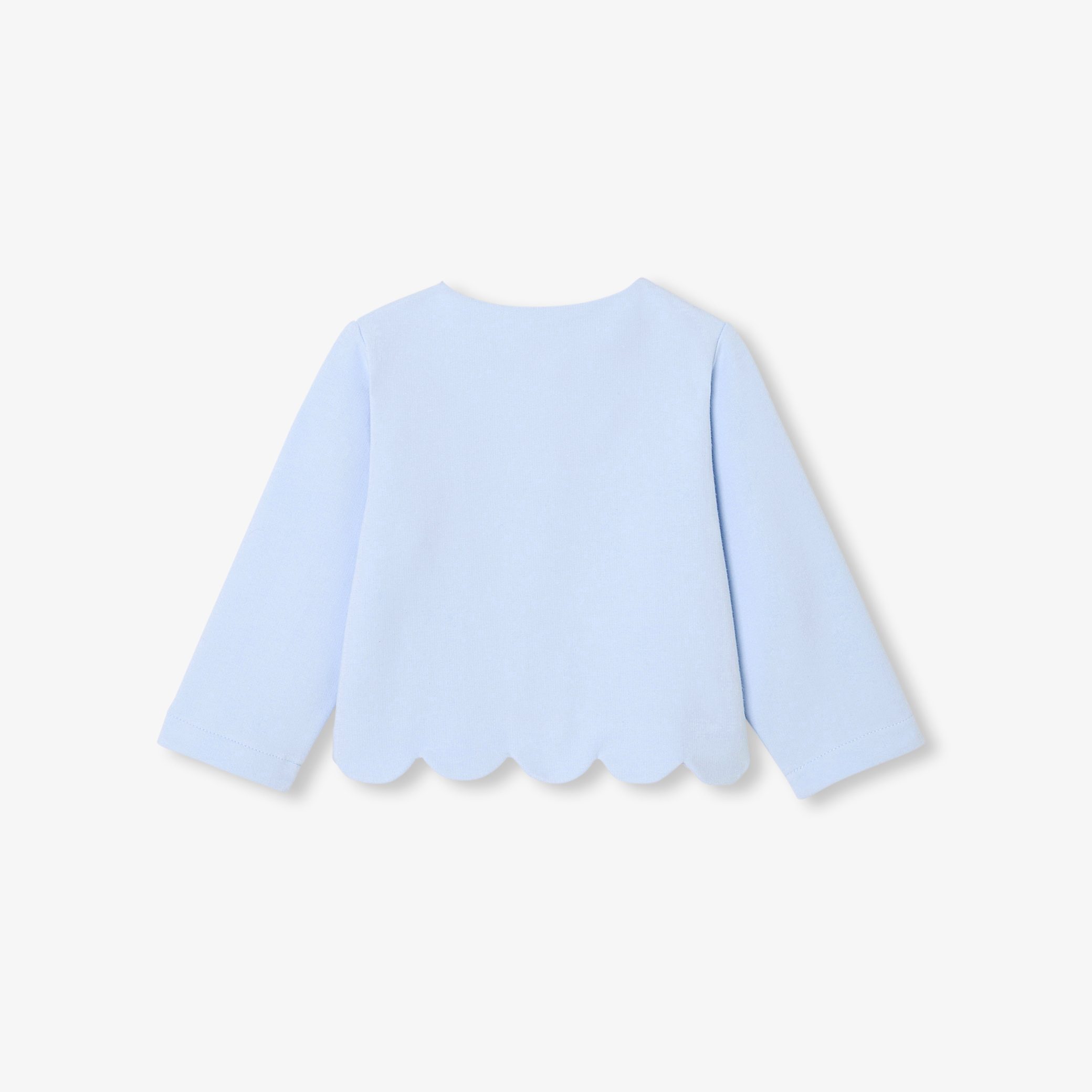 Baby girl fleece cardigan - Calisson - Image 2