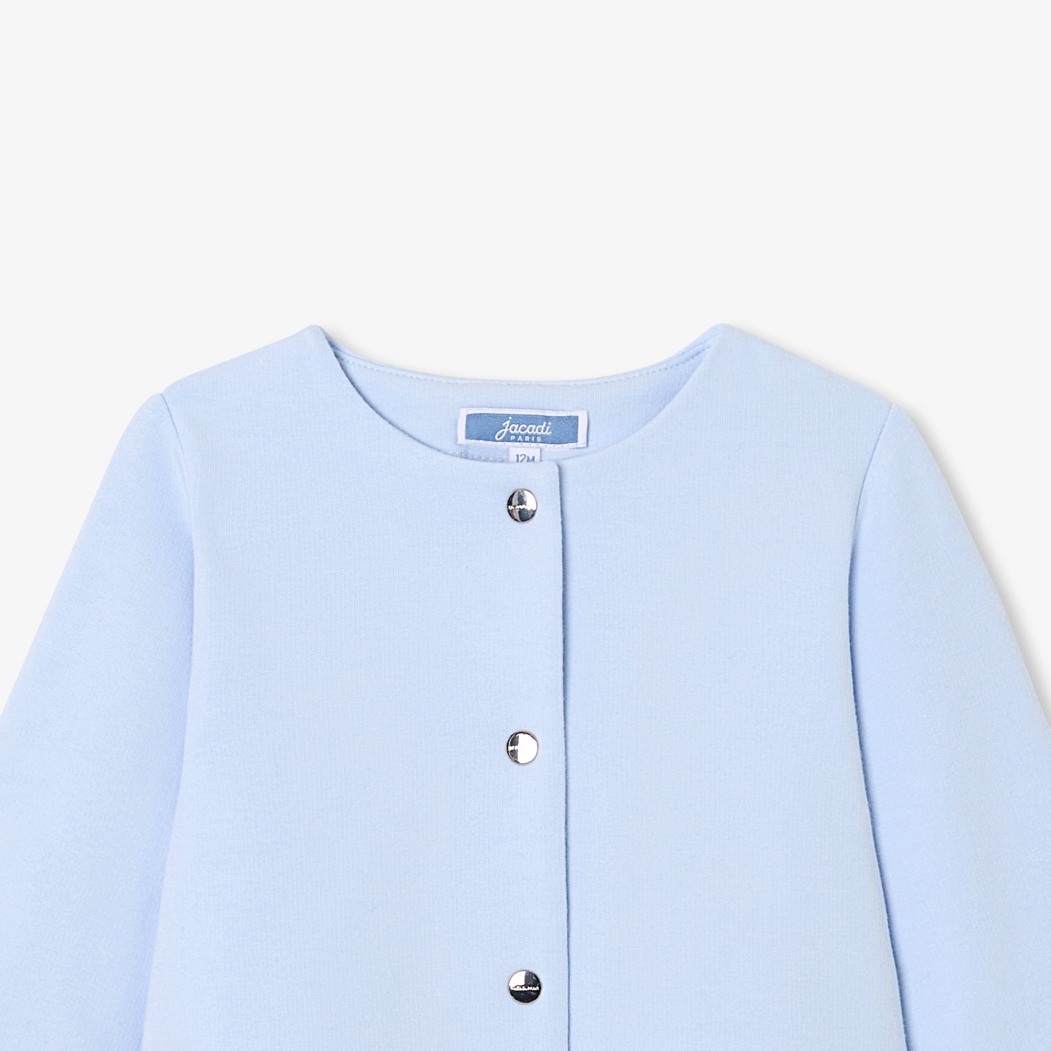 Baby girl fleece cardigan - Calisson - Image 3