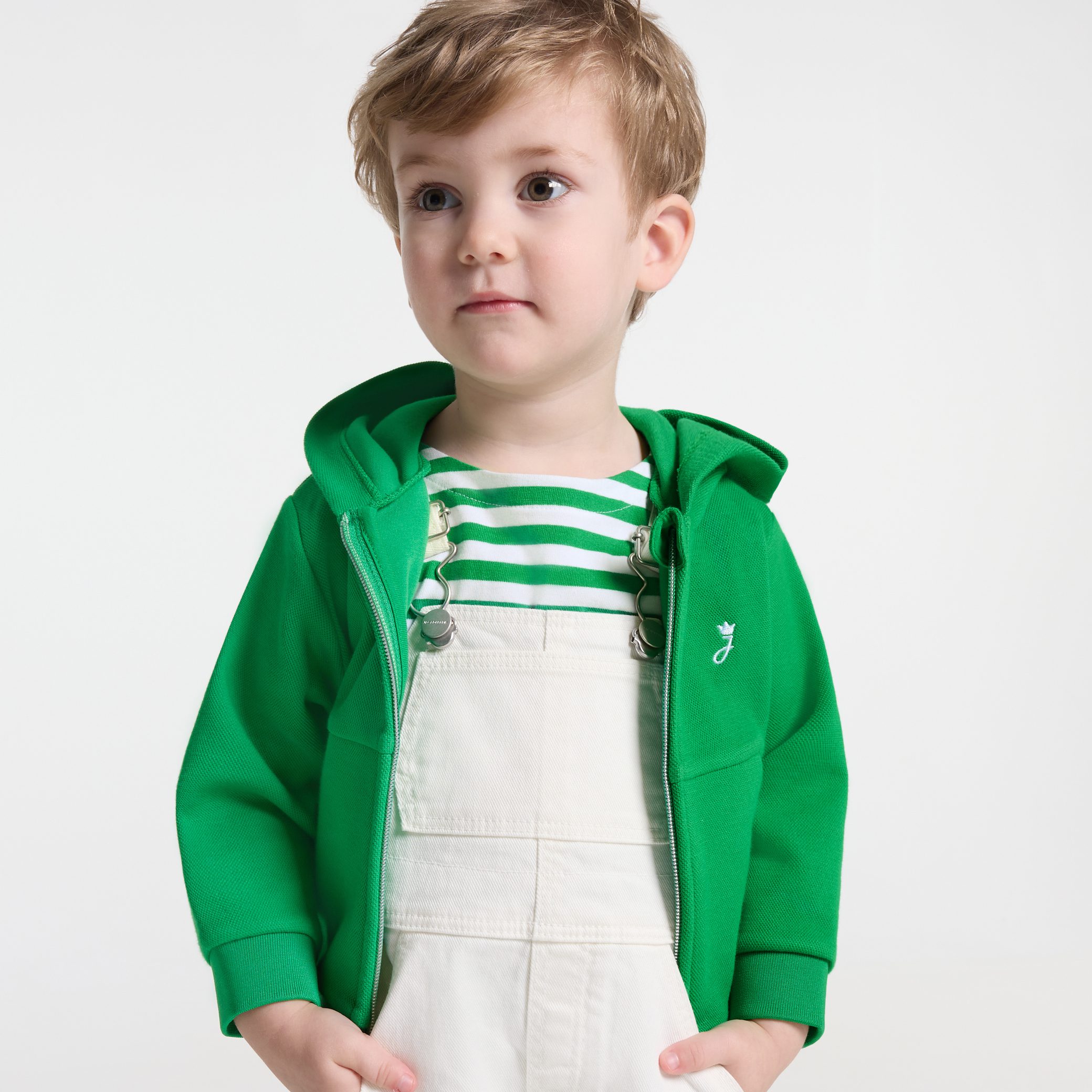 Baby boy zip-up sweatshirt - Cannelle