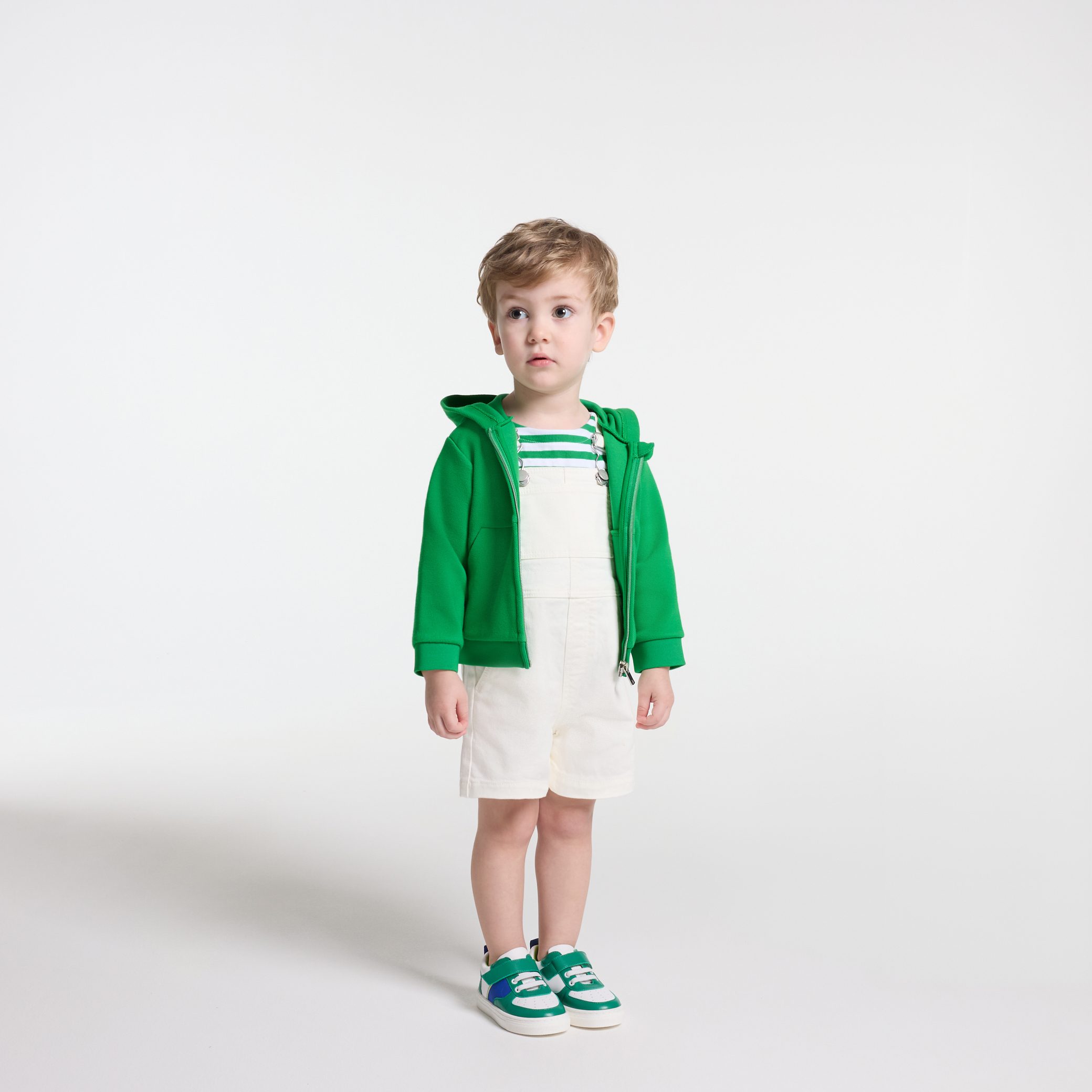 Baby boy zip-up sweatshirt - Cannelle - Image 3