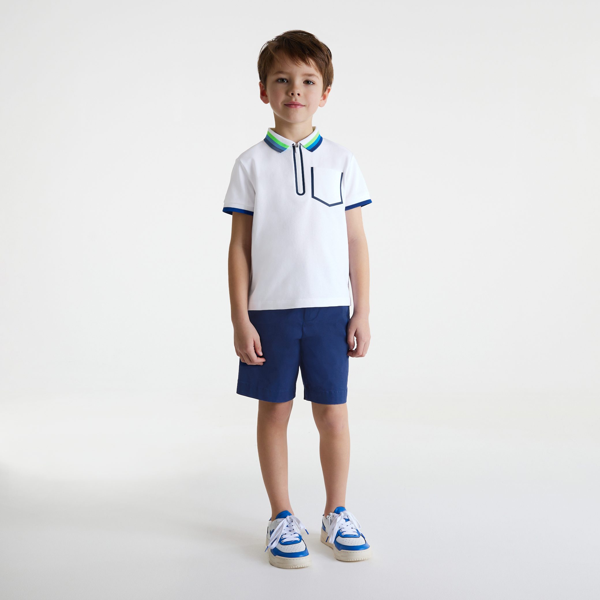Boy soft Bermuda shorts - College