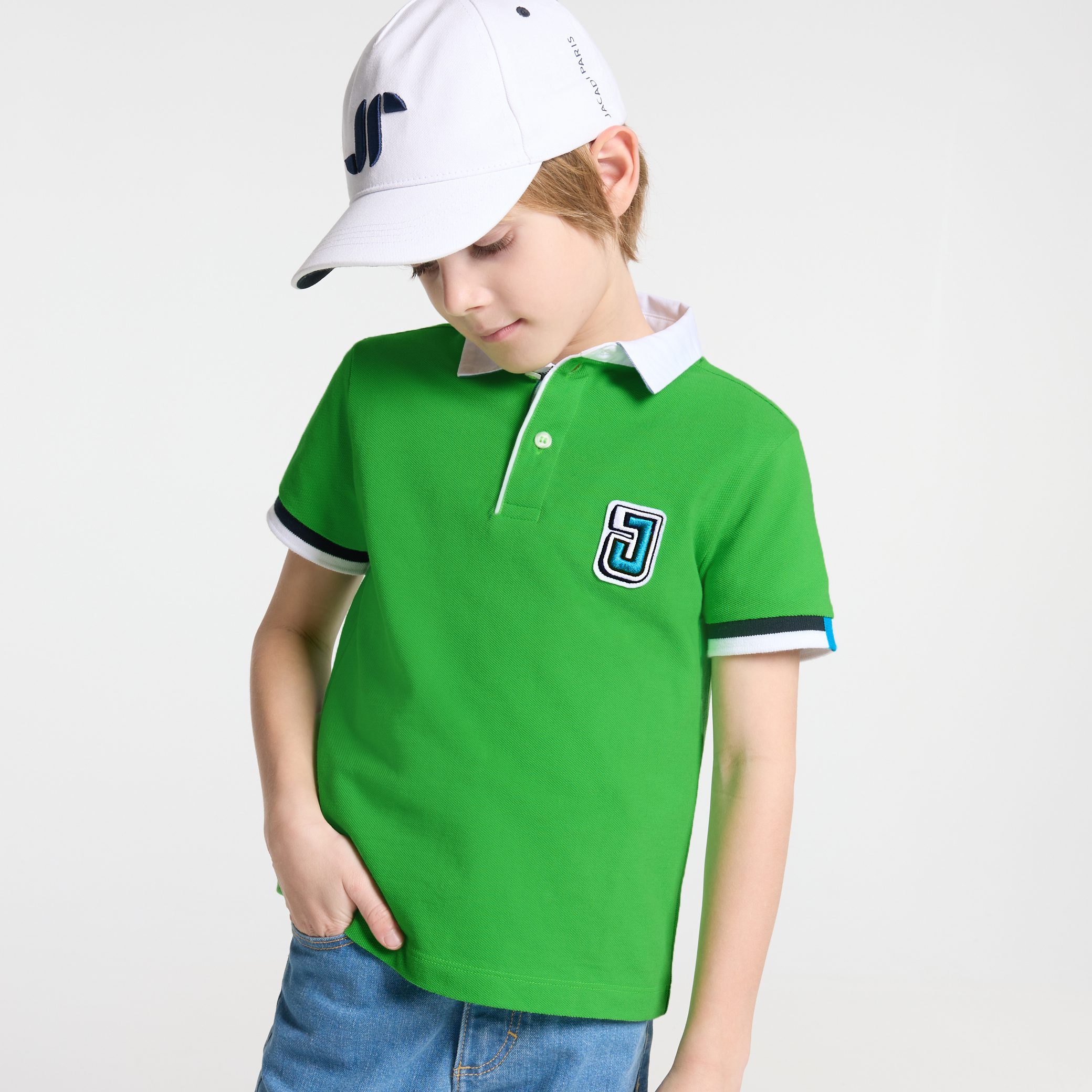 Boy polo shirt in cotton pique - Comte