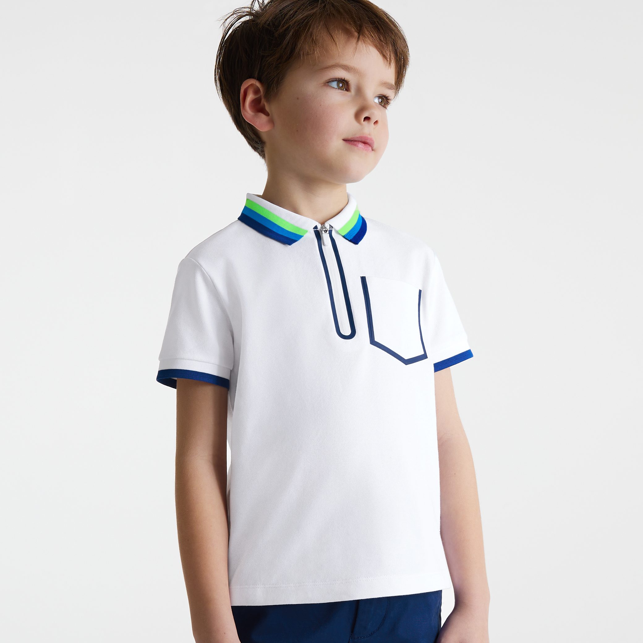 Boy polo shirt in cotton pique - Copain