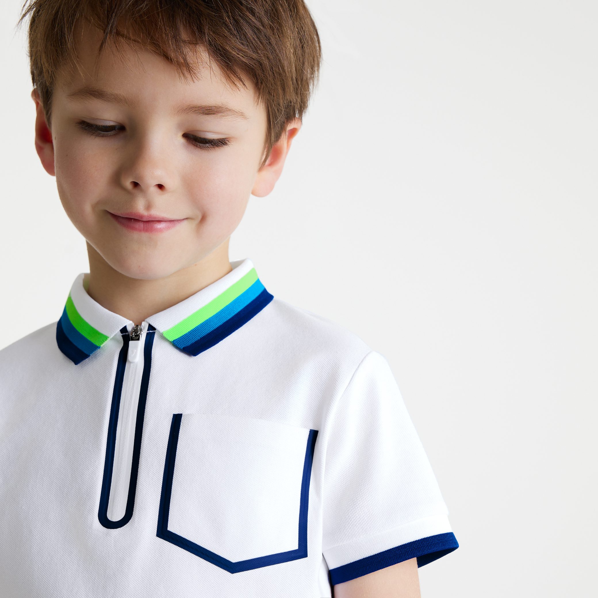 Boy polo shirt in cotton pique - Copain - Image 2